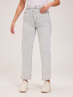 Ribcage Straight Ankle Jean In Be Frayed
