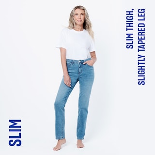 Slim Fit. starts slim. stays slim.