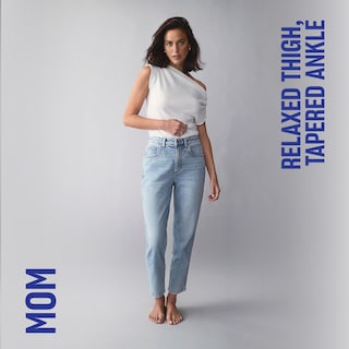 Mom. Relaxed thigh, tapered ankle