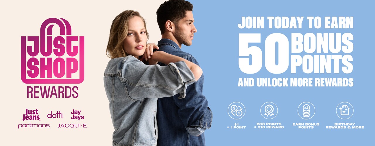 Just Shop Rewards. Free to join. Easy to earn. More rewards.