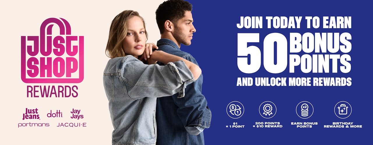 Just Shop Rewards. Free to join. Easy to earn. More rewards.