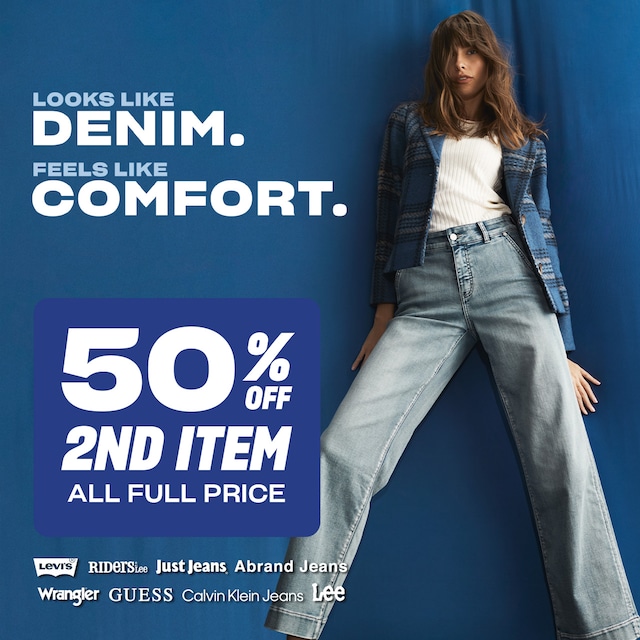 50% off 2nd item. All Full Price.