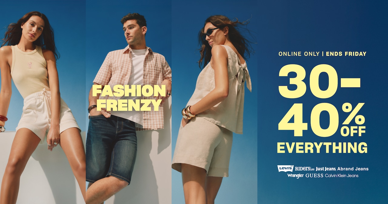 Fashion Frenzy 30-40% off everything