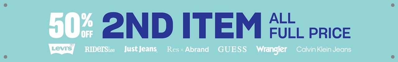 50% Off 2nd Item All Full Price