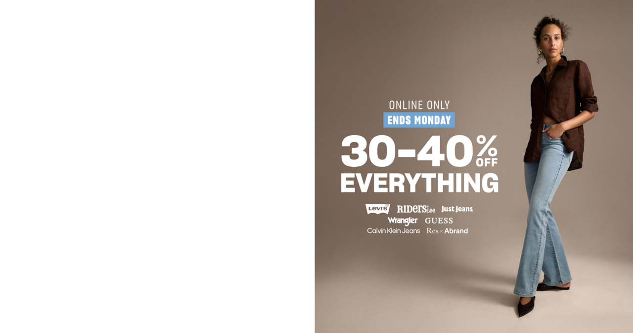Online Only. Ends Monday. 30-40% Off Everything