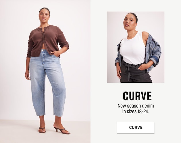 Curve. New season denim in sizes 18-24