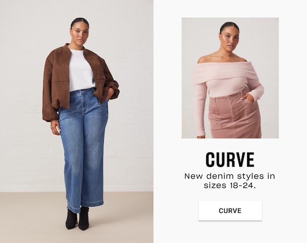 Curve. New denim styles in sizes 18-24