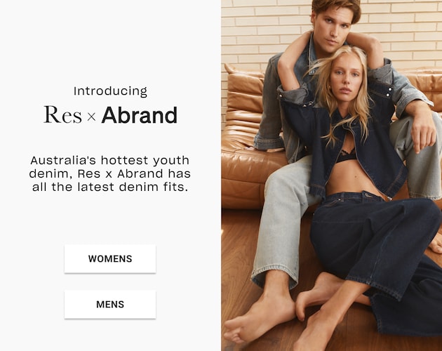 Res x Abrand. Australia's hottest youth denim, Res x Abrand has all the latest denim fits