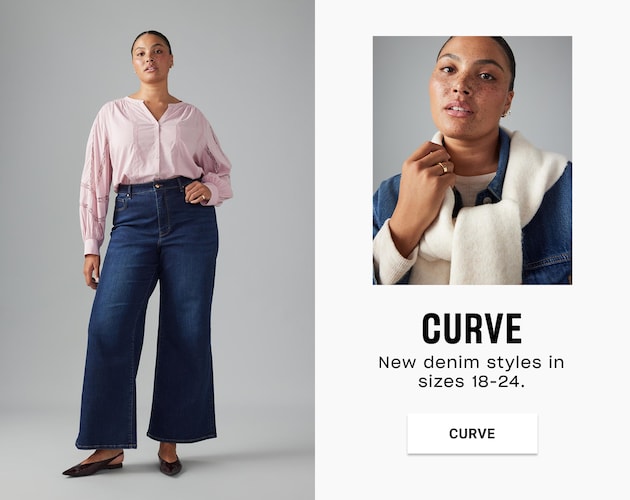Curve. New denim styles in sizes 18-24