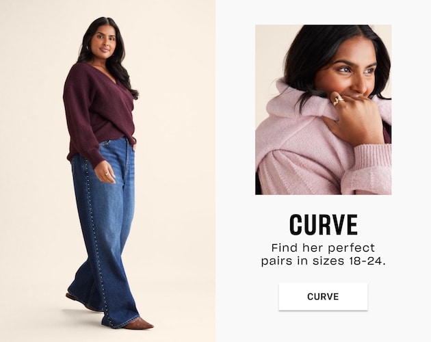 Curve. New denim styles in sizes 18-24
