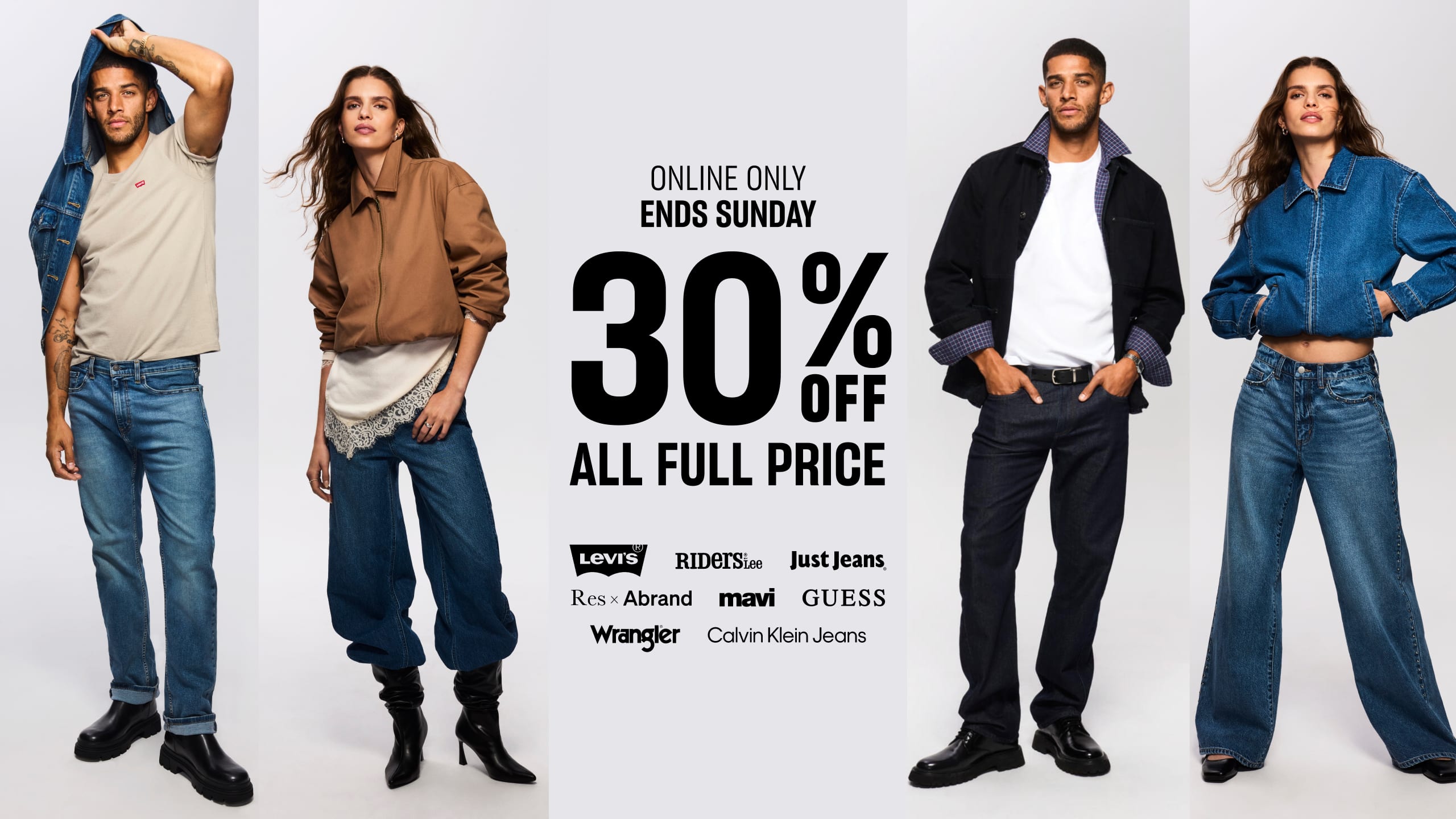 Online Only | Ends Sunday. 30% Off All Full Price.