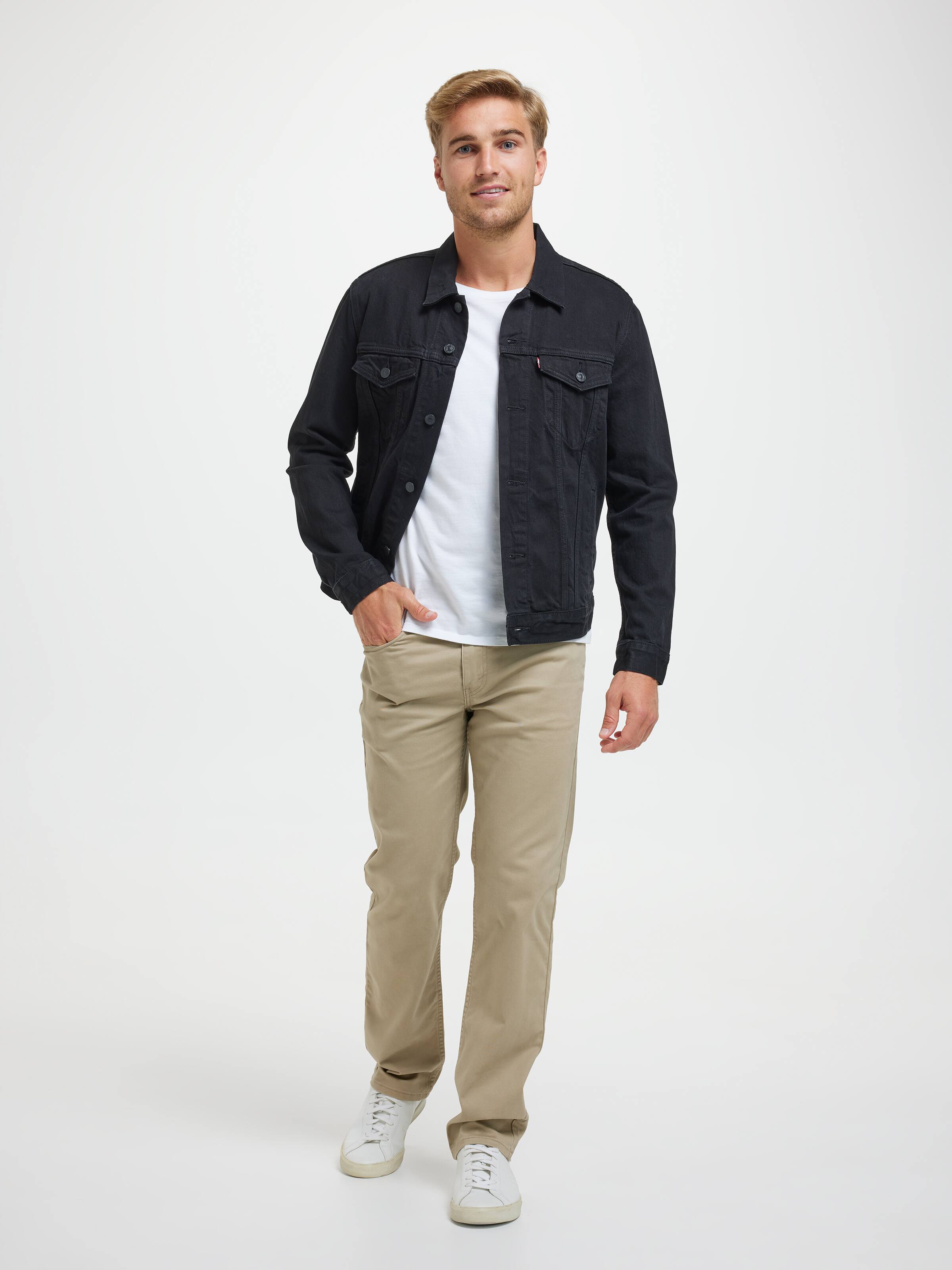 Trucker Jacket In Dark Horse Black