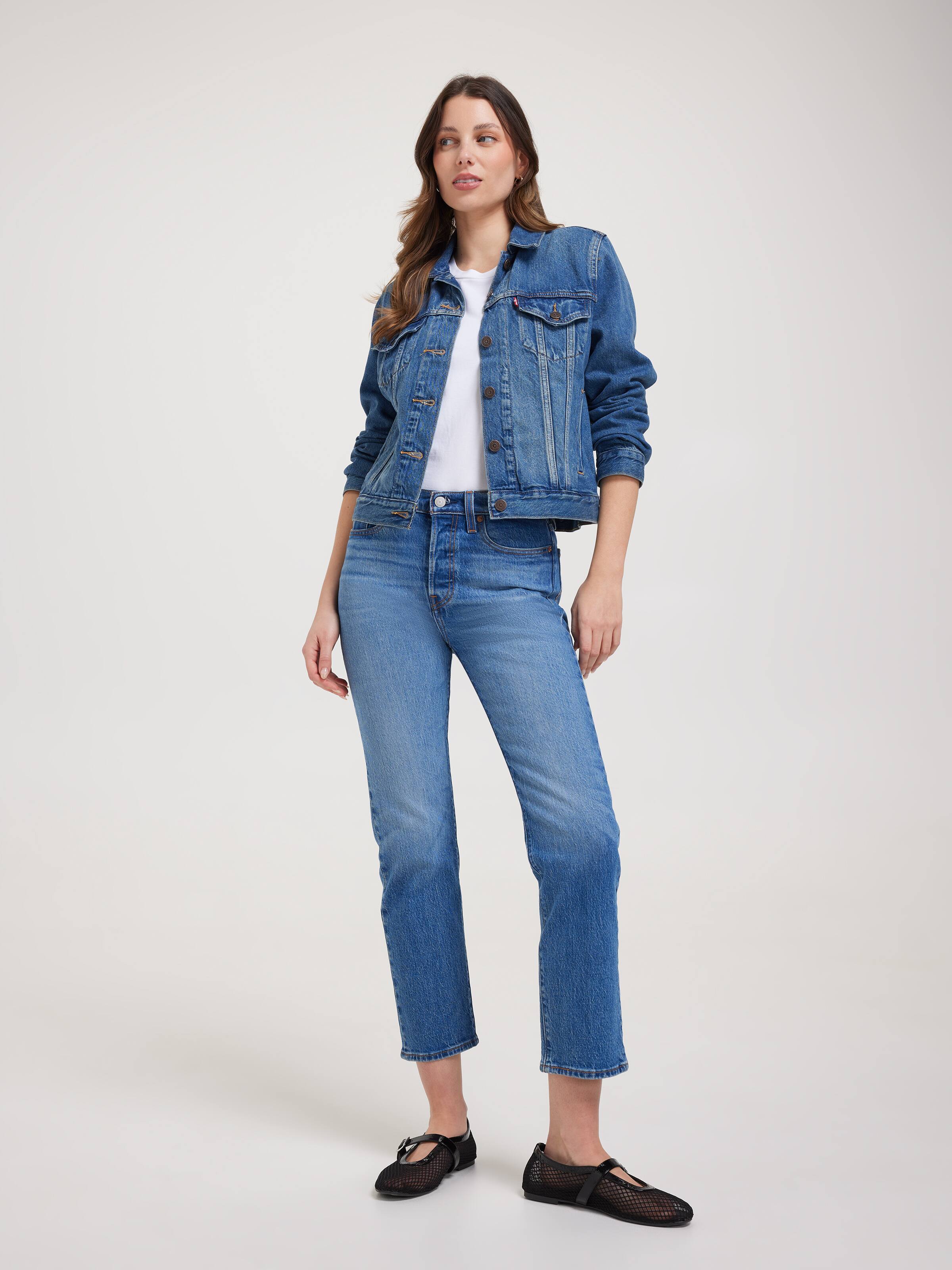 Wedgie Straight Jean In Jive Blue