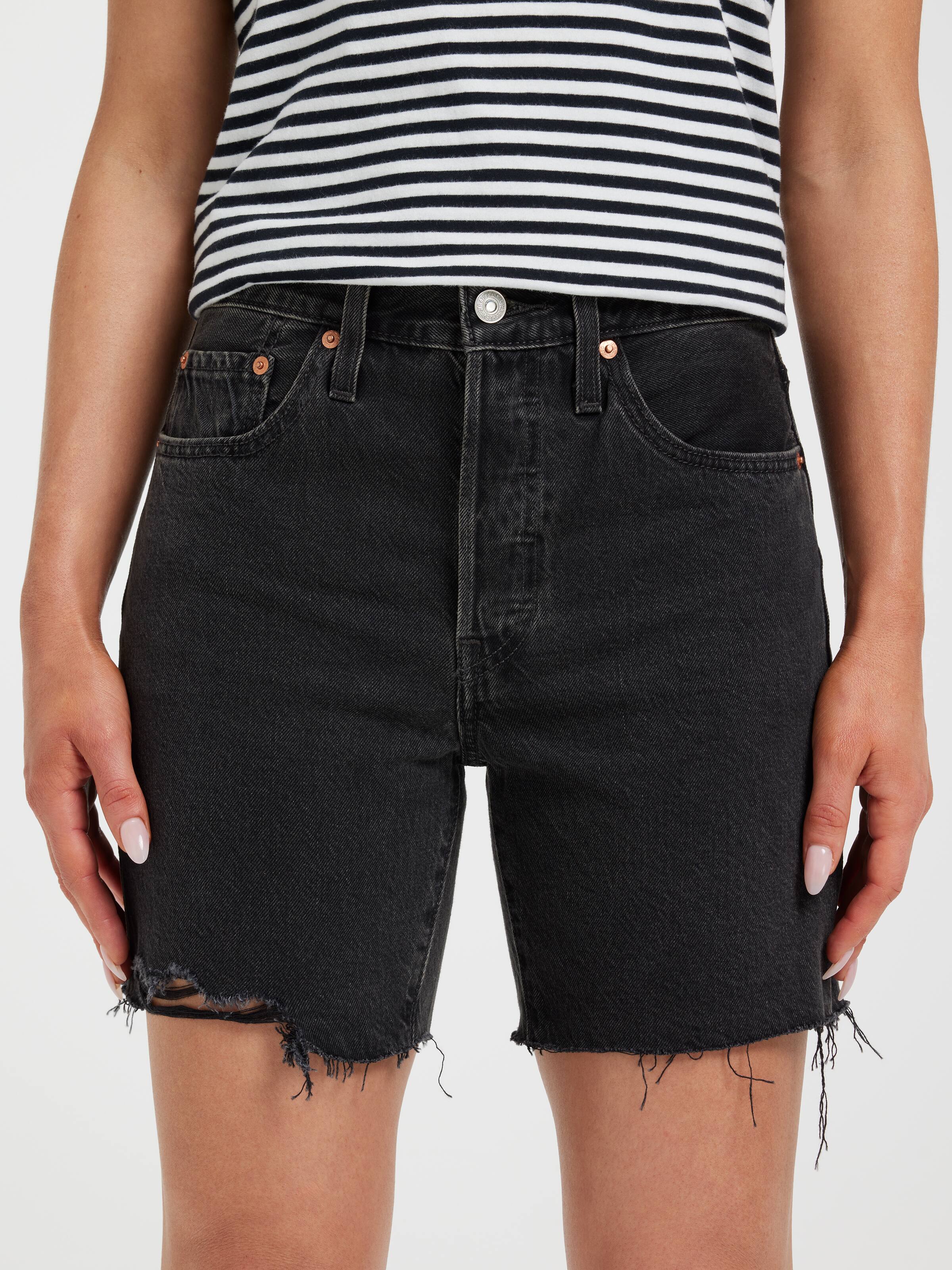 501 Mid Thigh Short In Lunar Black