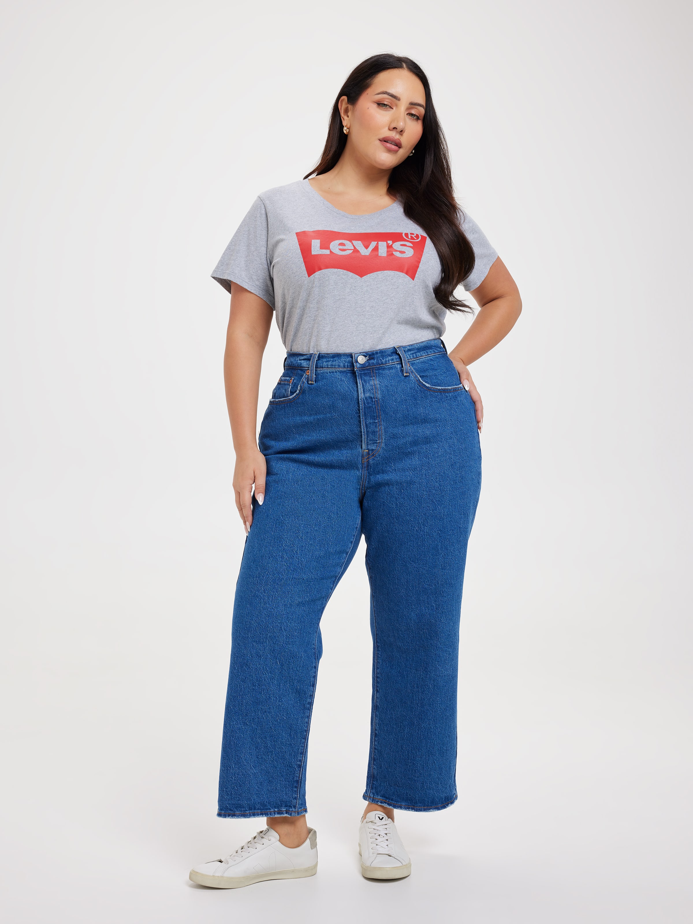 Curve Ribcage Straight Ankle Jean In Jazz Pop