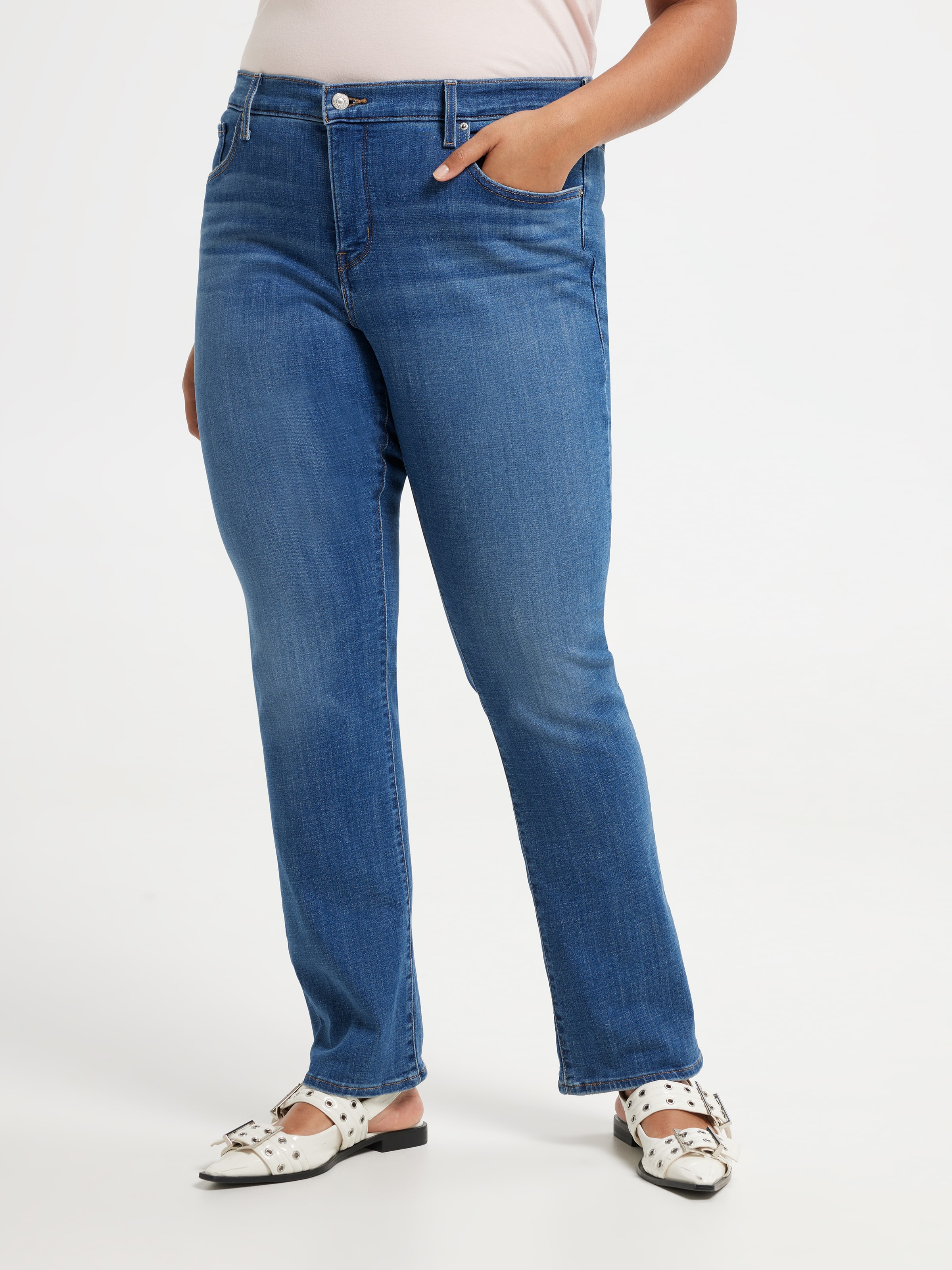 Image for Curve 314 Shaping Straight Jean In Lapis Gem from JustGroupNZ