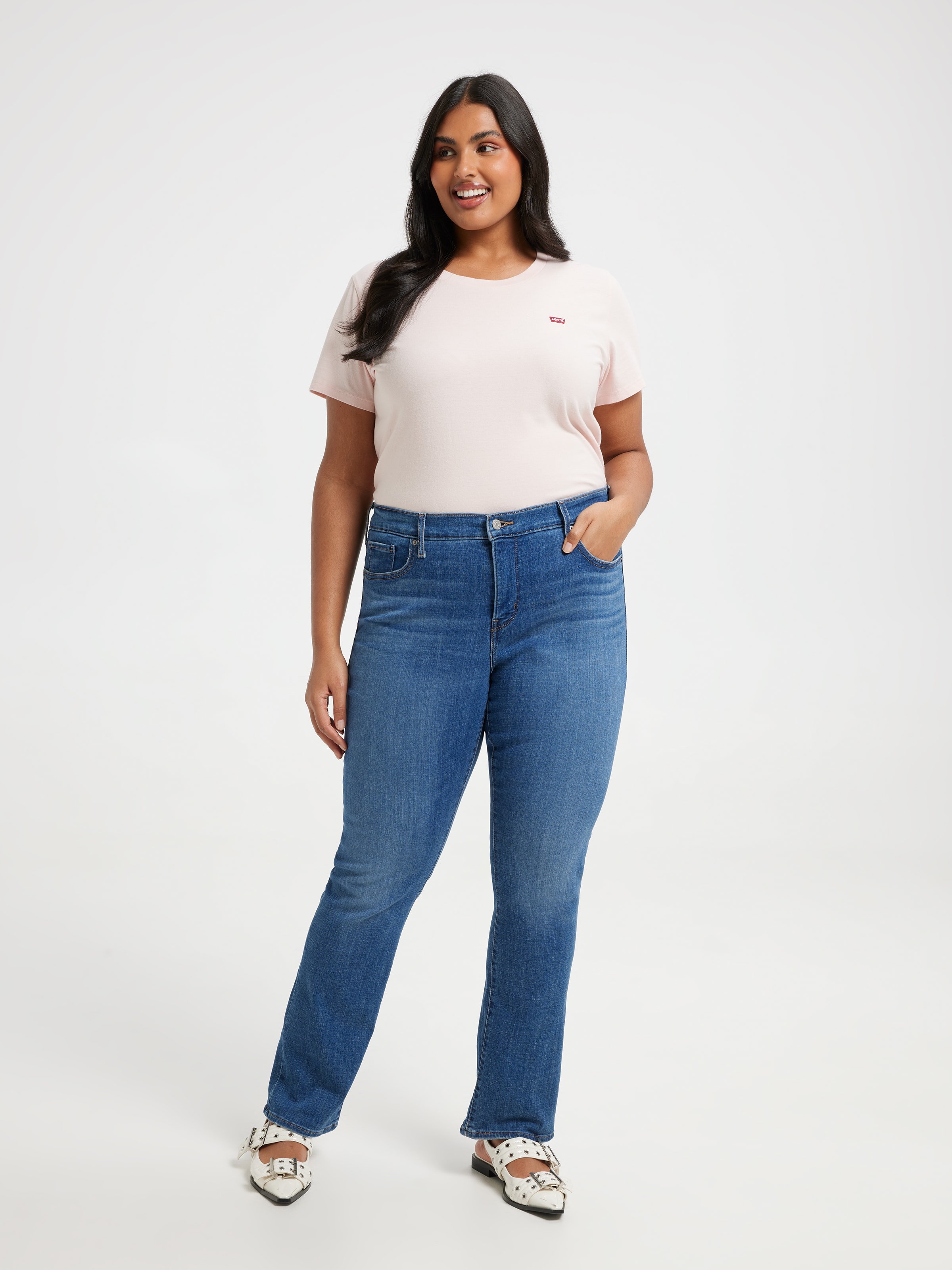Image for Curve 314 Shaping Straight Jean In Lapis Gem from JustGroupNZ