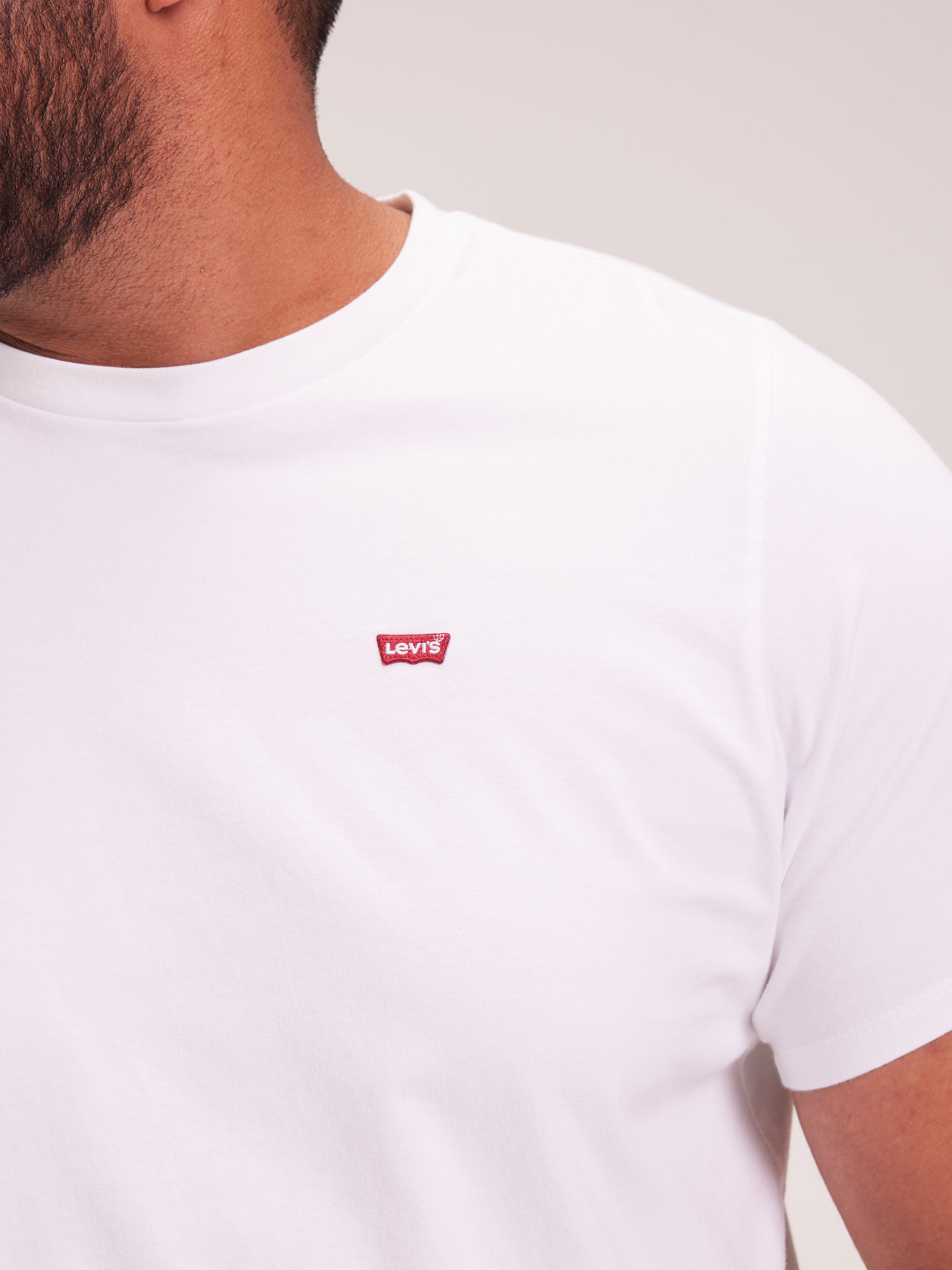 Big & Tall Mini Logo Tee In White