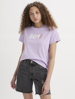 Graphic Classic Tee In Persian Violet