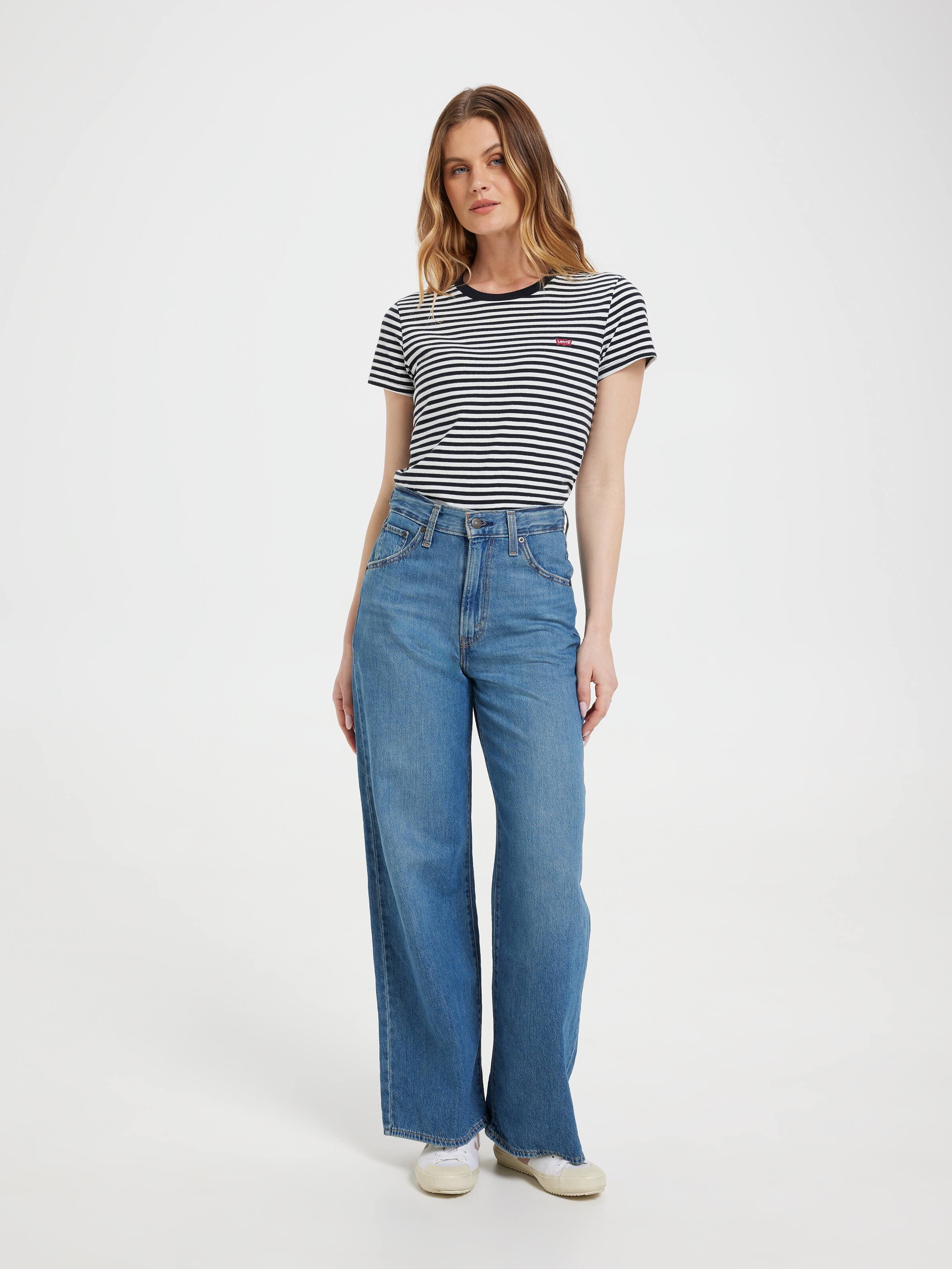 Perfect Hm Tee In Raita Stripe Caviar