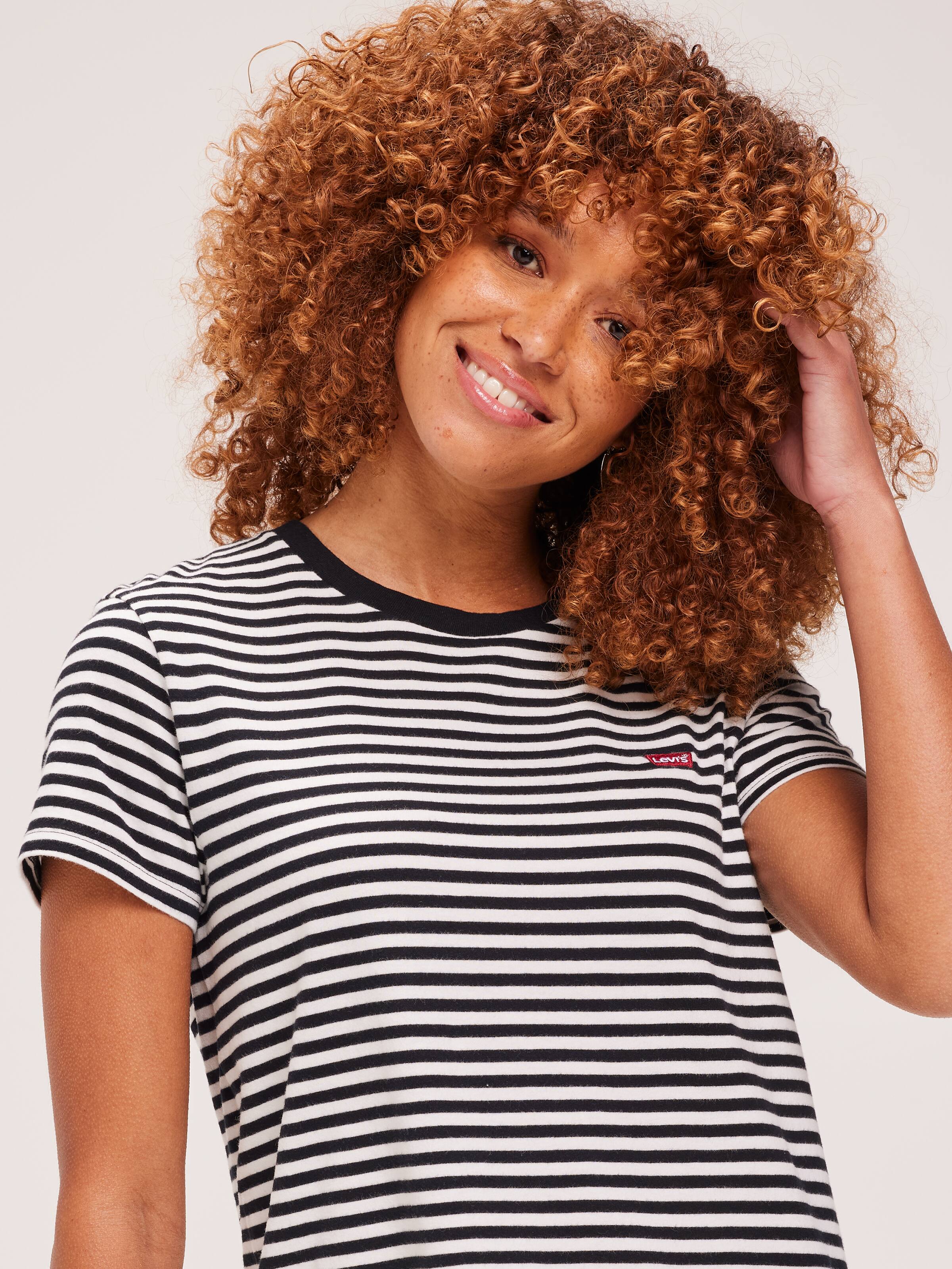 Perfect Hm Tee In Raita Stripe Caviar
