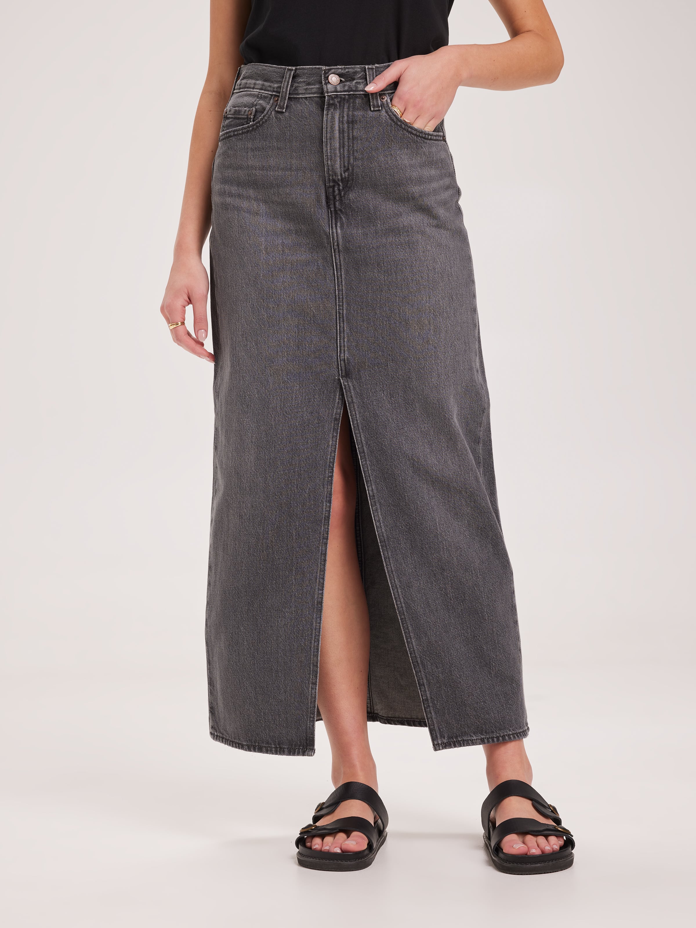 Ankle Column Skirt In Adventure Seeker