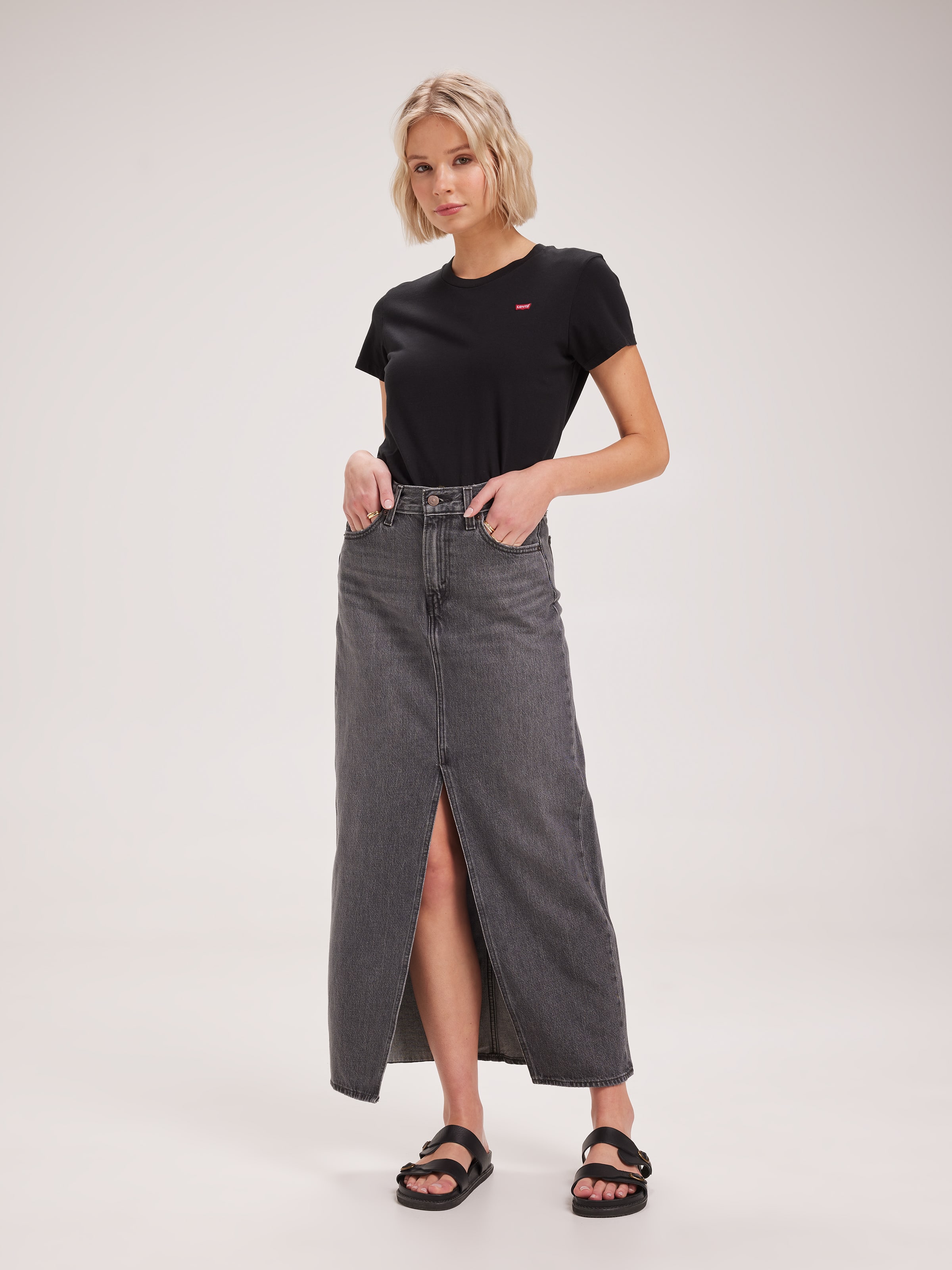 Ankle Column Skirt In Adventure Seeker