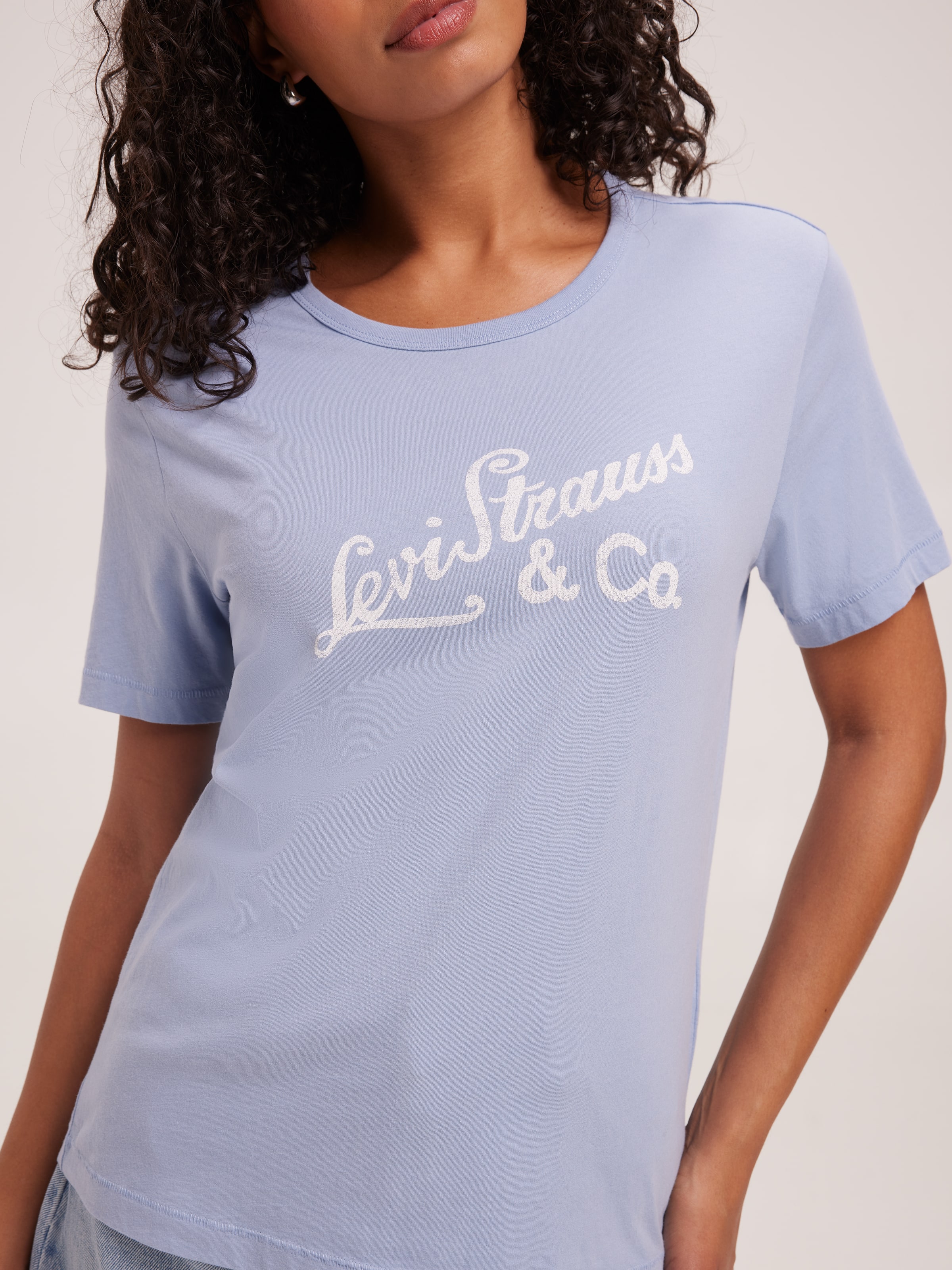 Image for Graphic Iconic Tee In Archival Script Forever Blue from JustGroupNZ