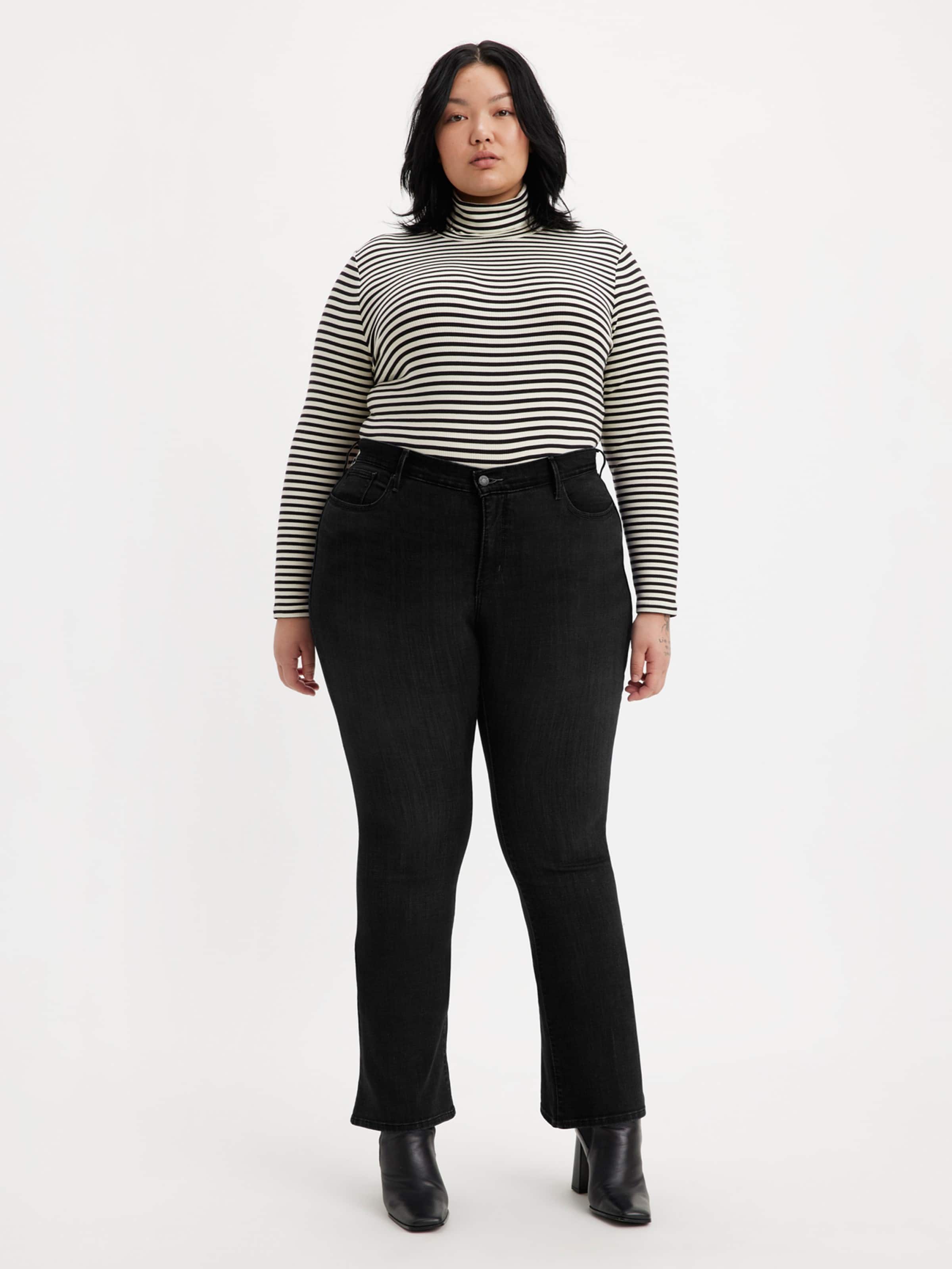 Curve 315 Shaping Bootcut Jean In Soft Black
