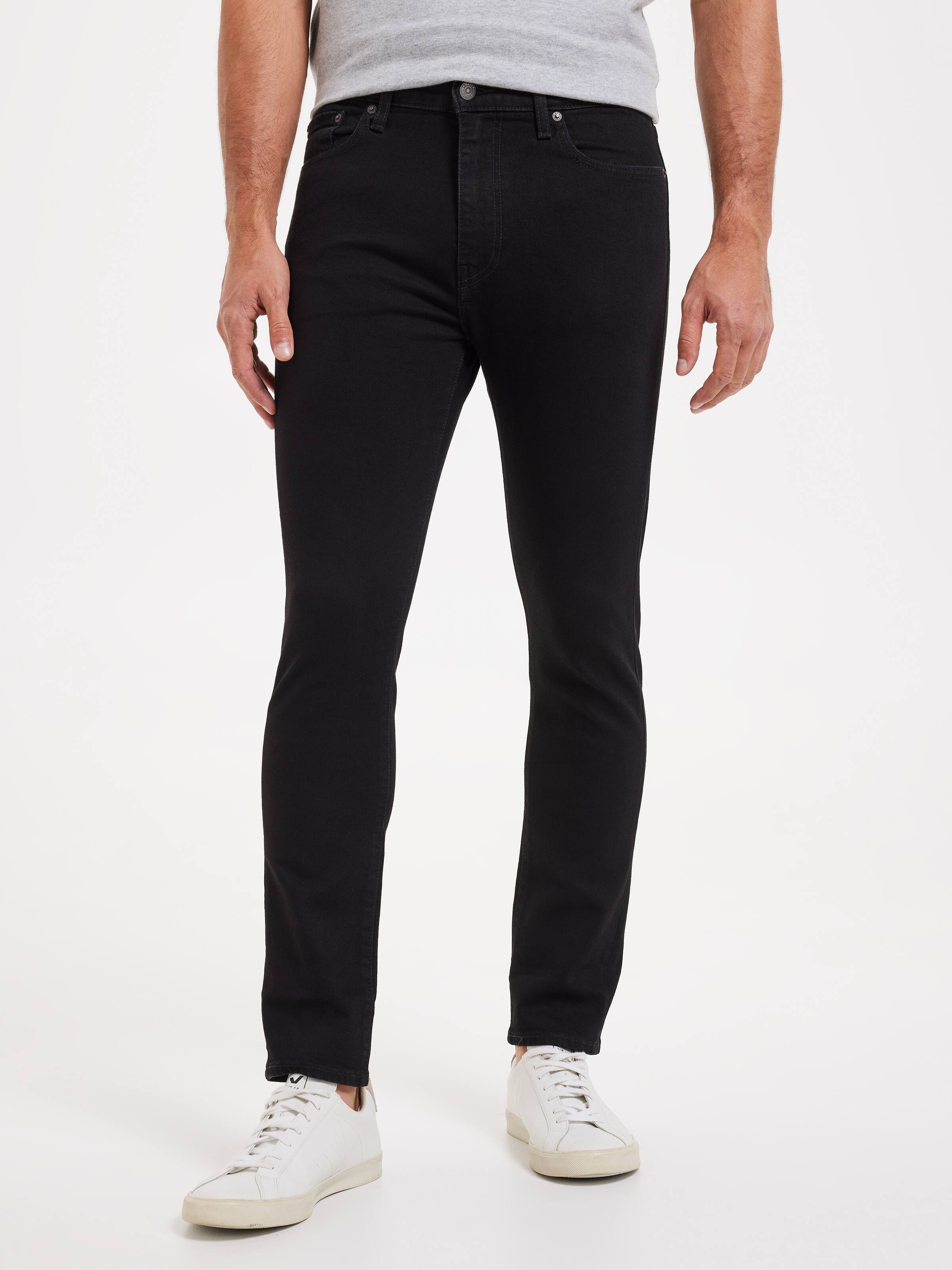 510 Skinny Jeans In Black Leaf