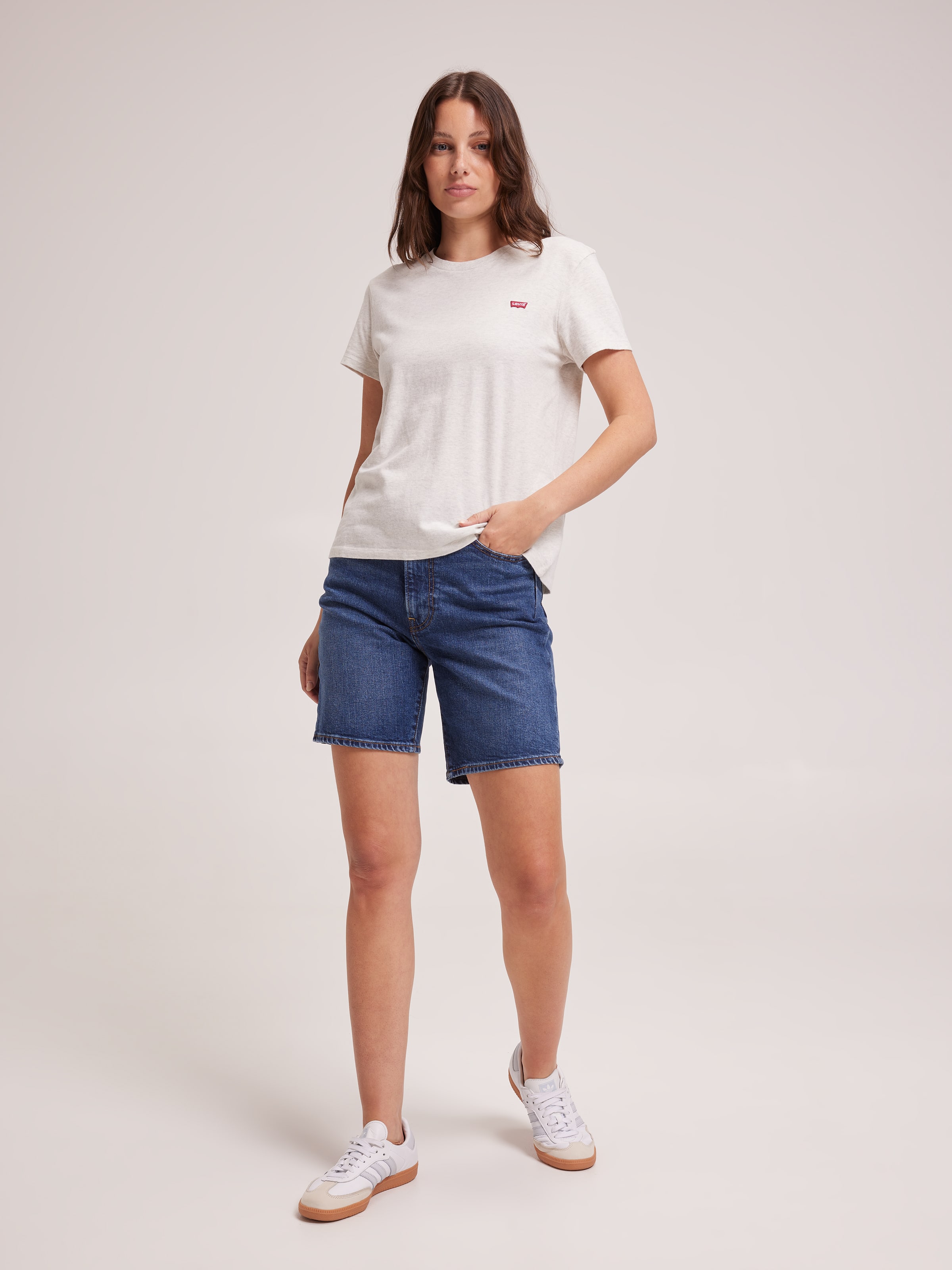 Mini Logo Tee In Grey