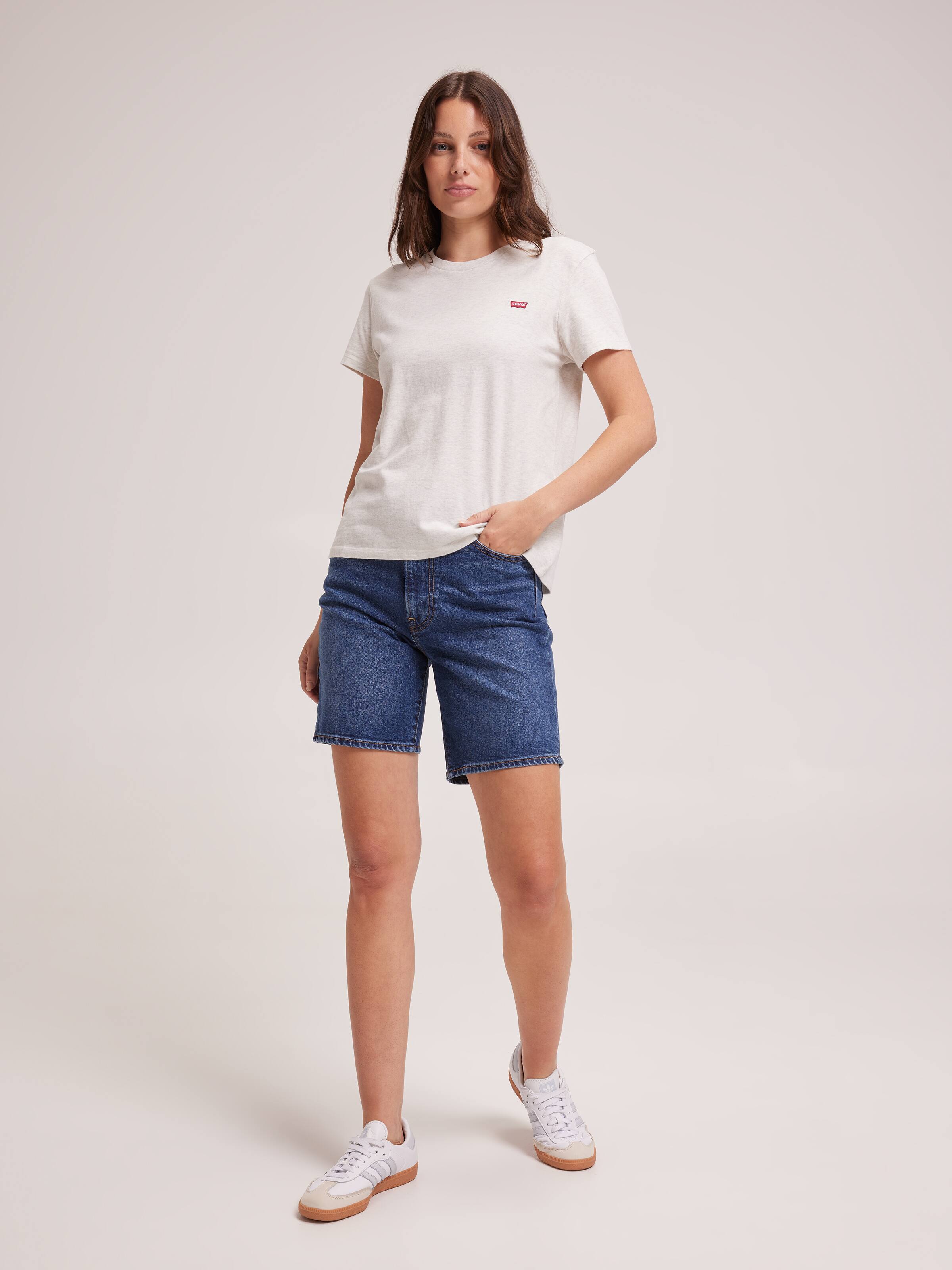 Mini Logo Tee In Grey
