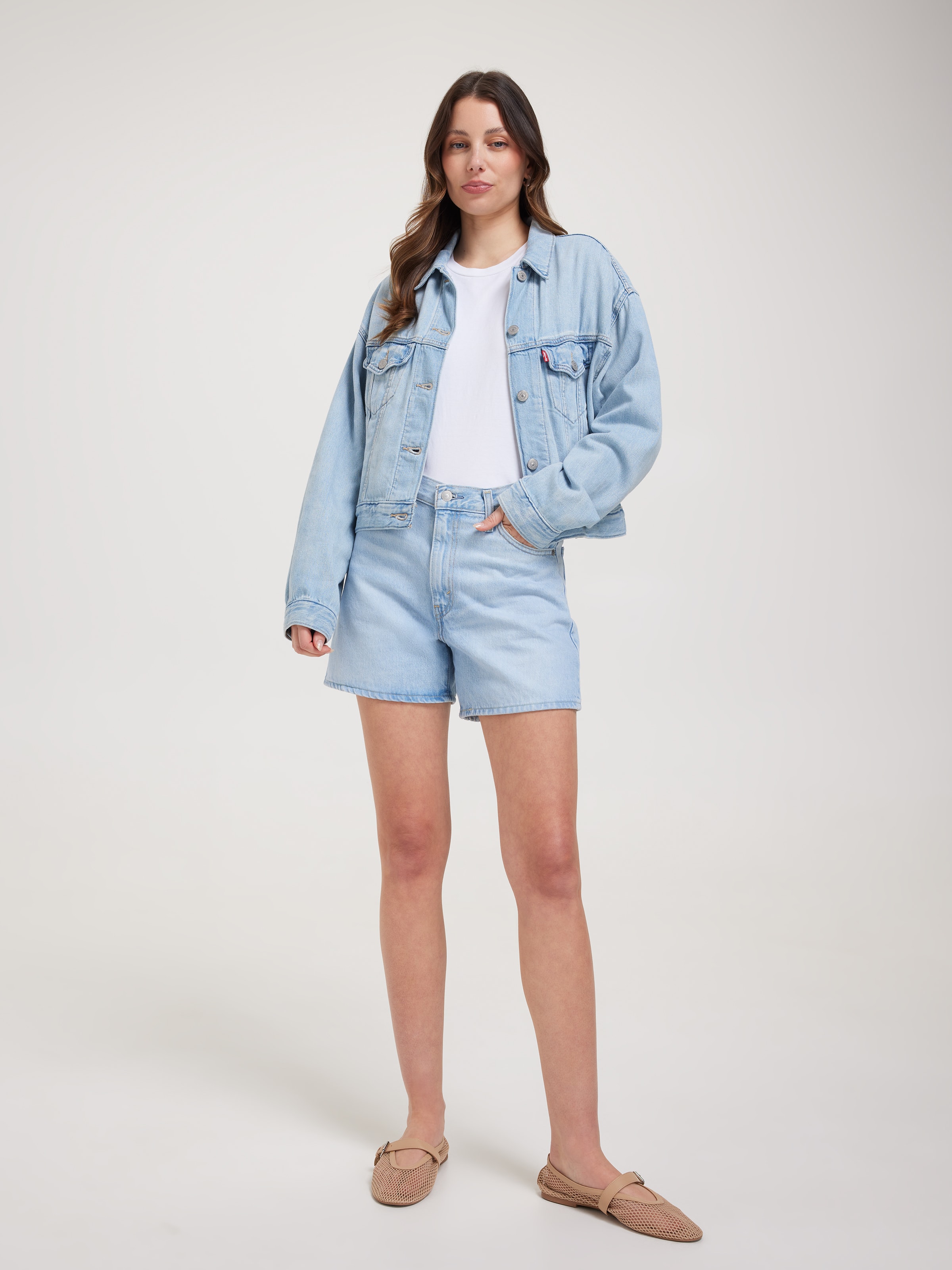 Shrunken 90'S Trucker Jacket In Luxury Trip
