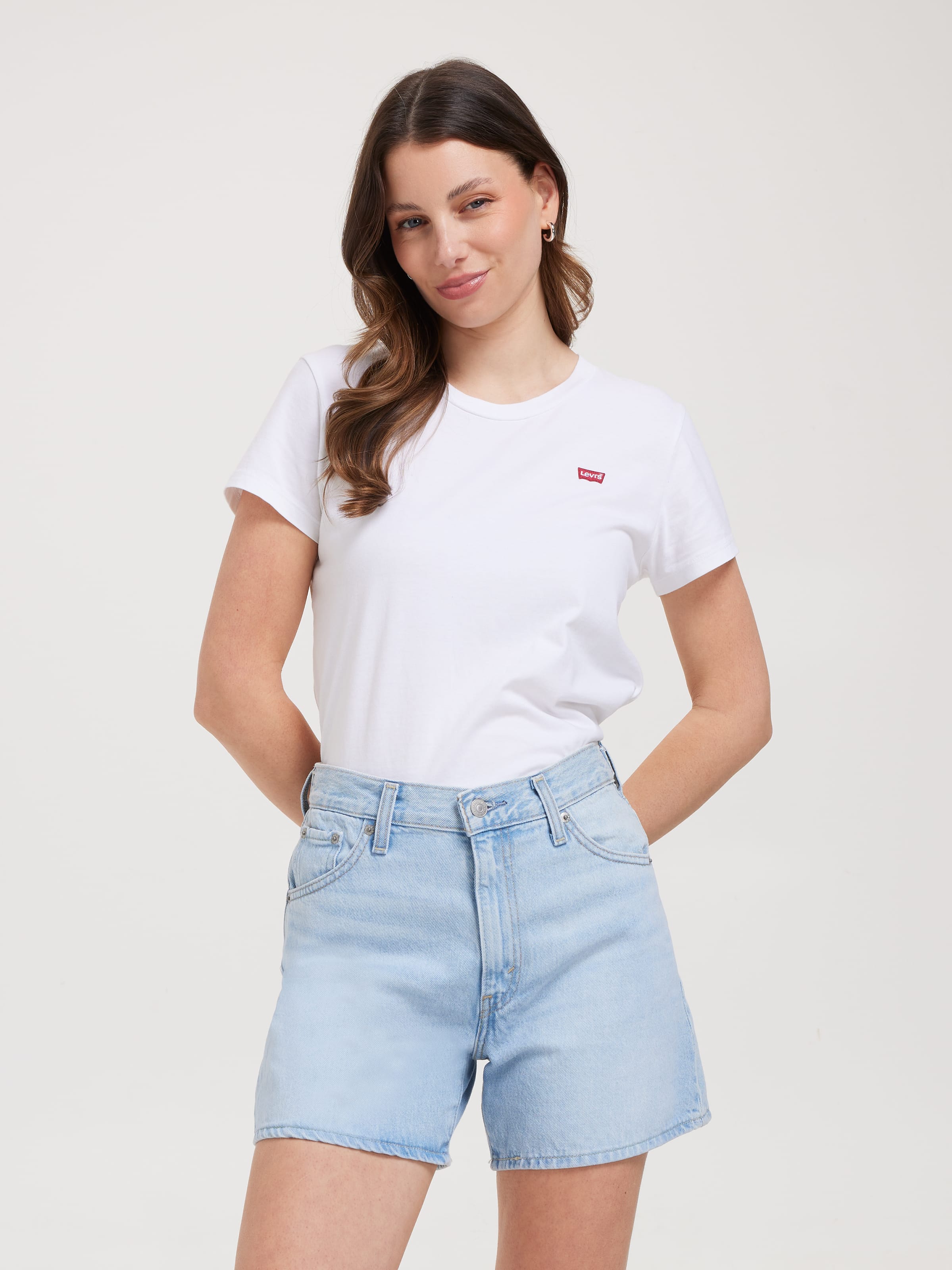 Cinch Mid Thigh Short In Abraided Art