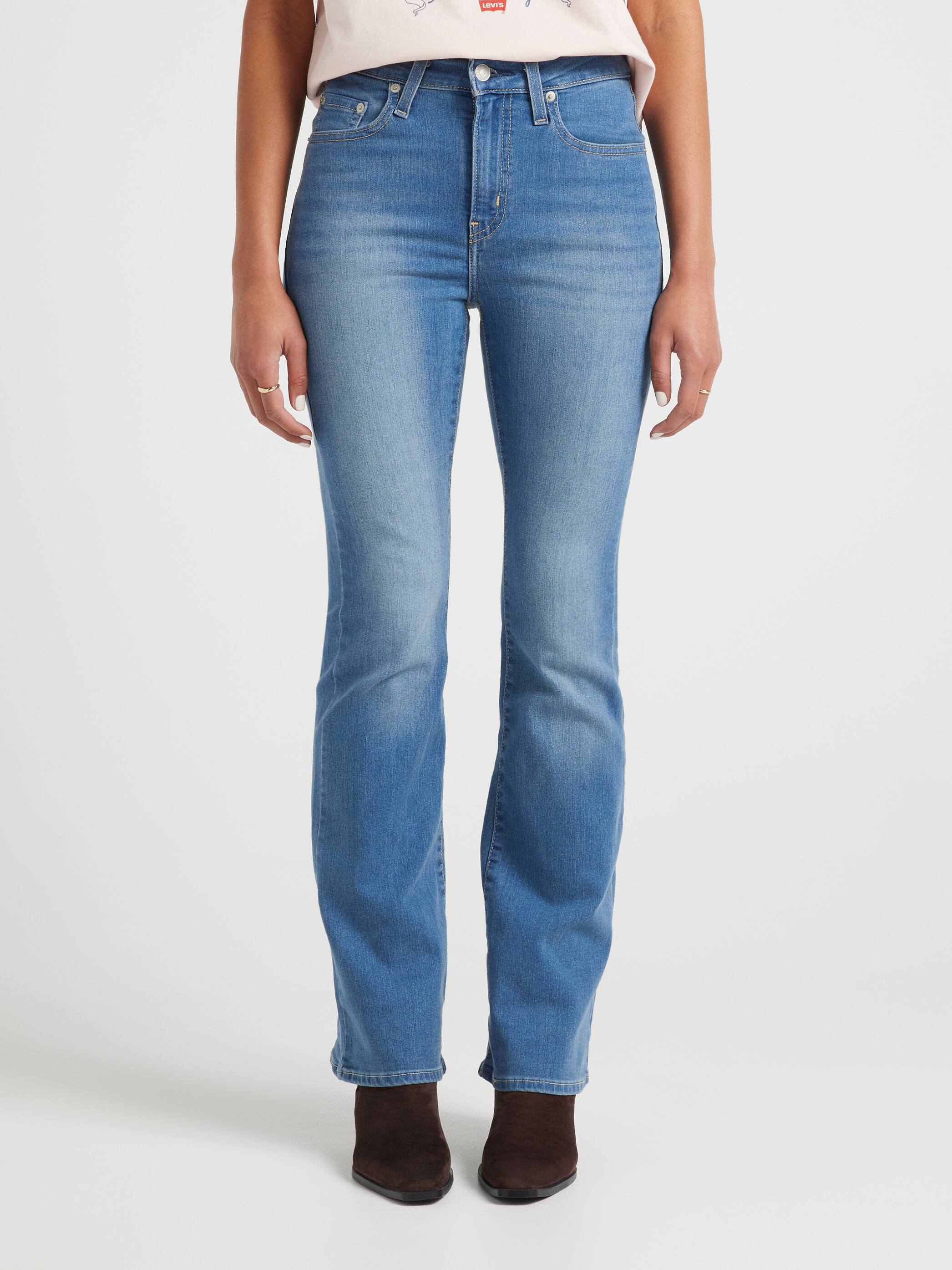 726 High Rise Flare Jean In Eternal Indigo Mid
