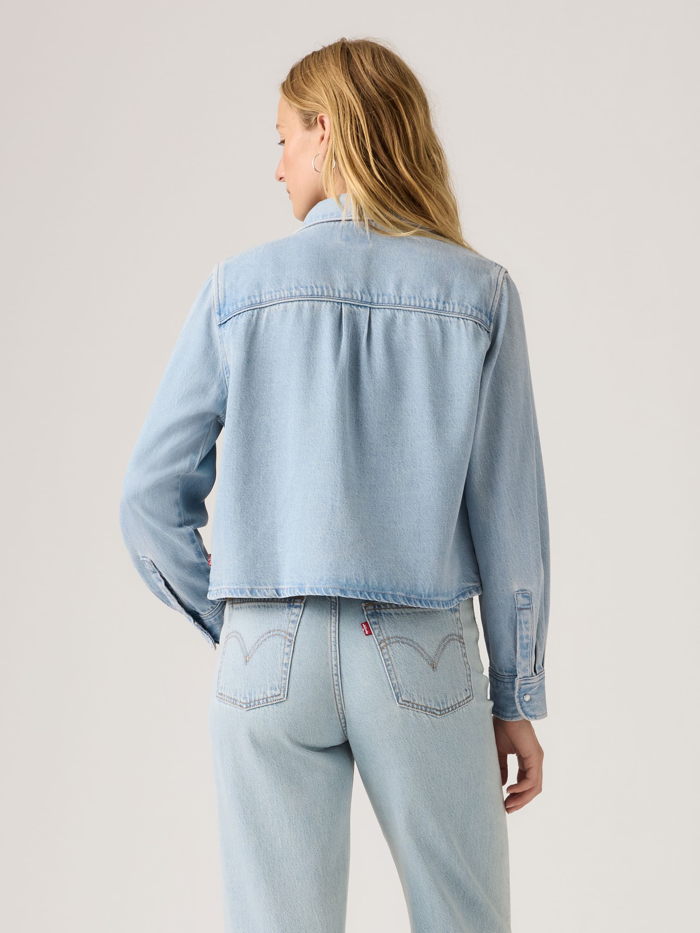 Logan Tencel Shacket In Blasted Stone