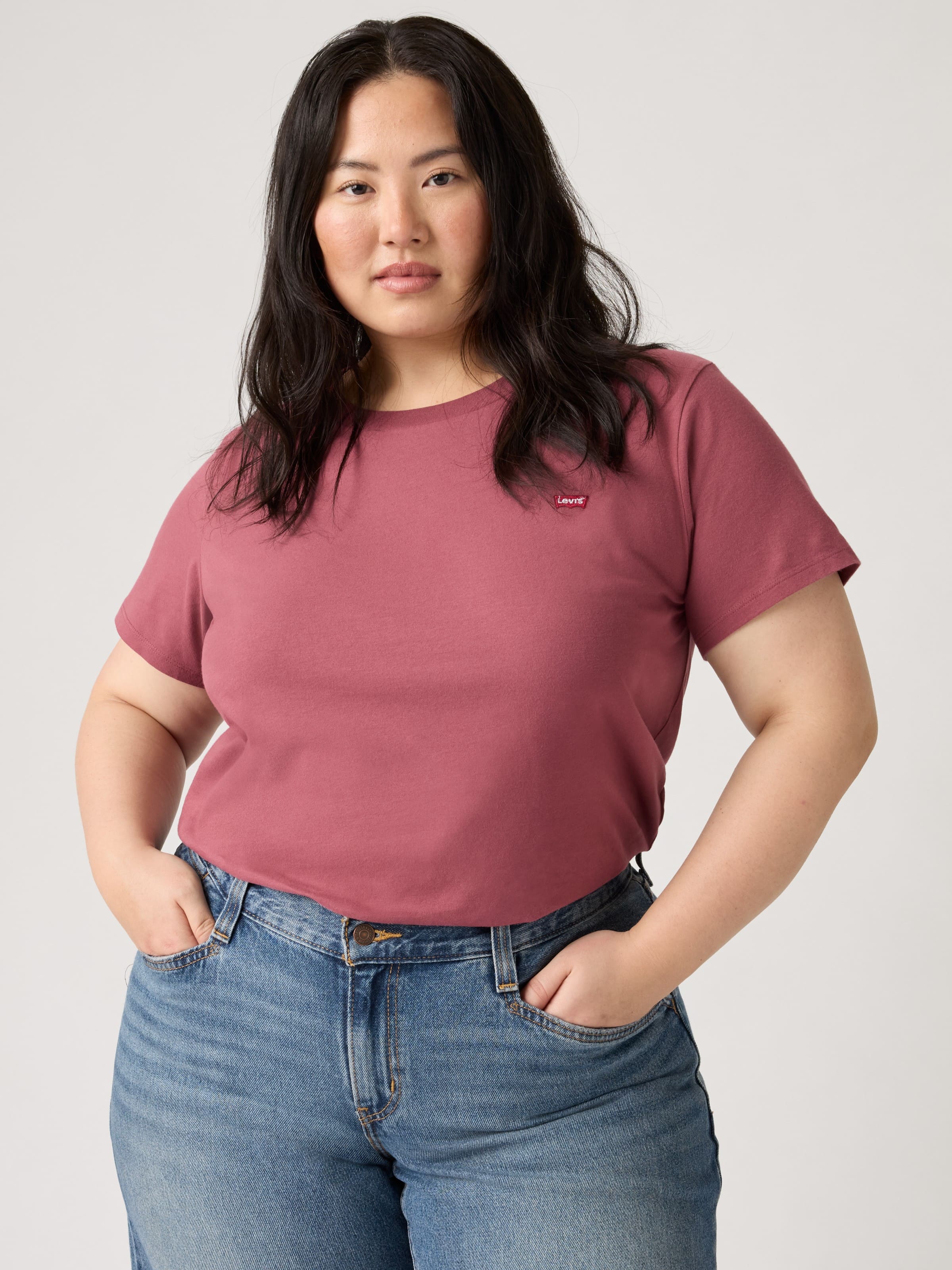 Curve Perfect Hm Tee In Crushed Berry