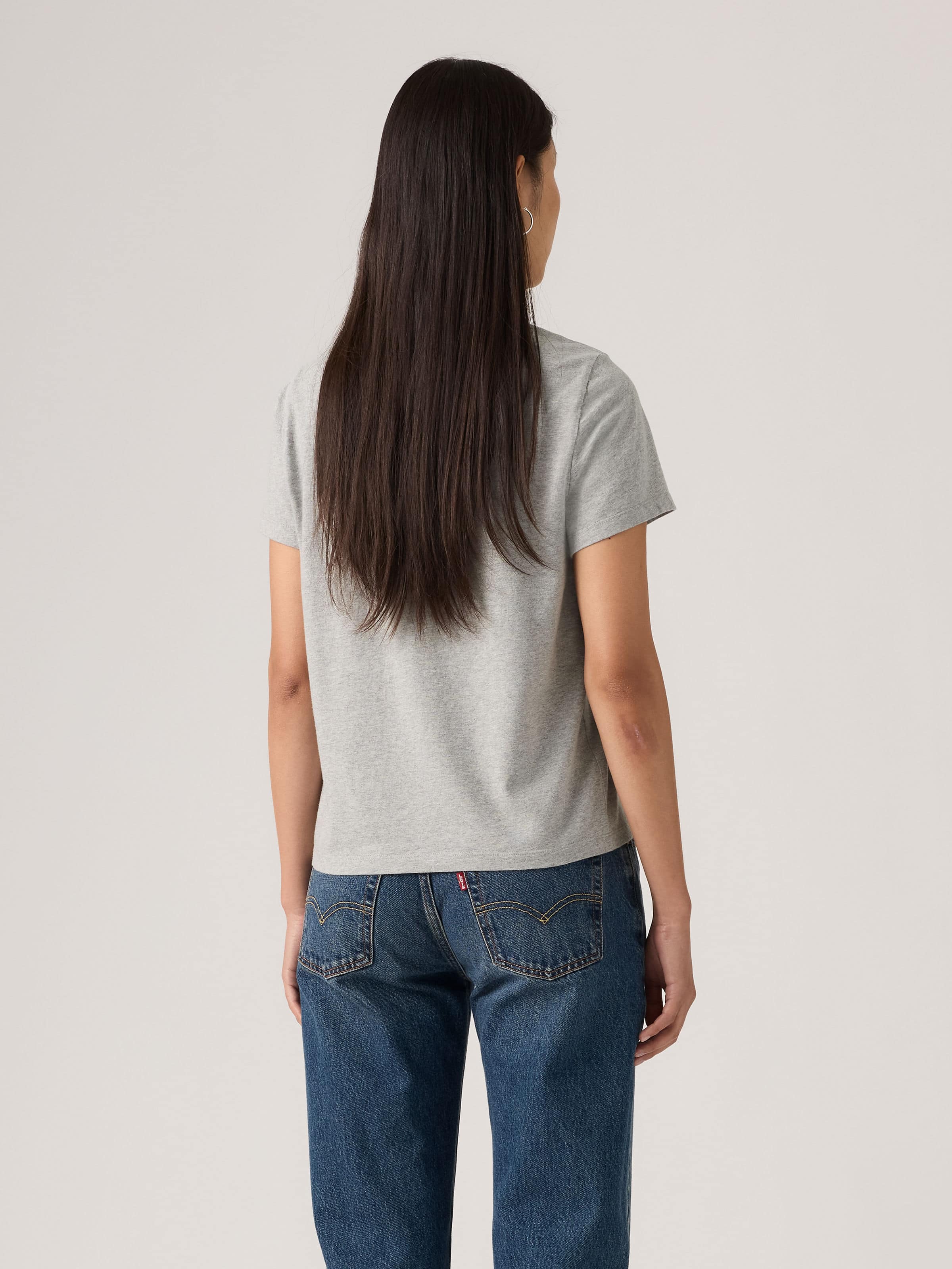 Favorite Cotton Tee Hm In Medium Heather Grey