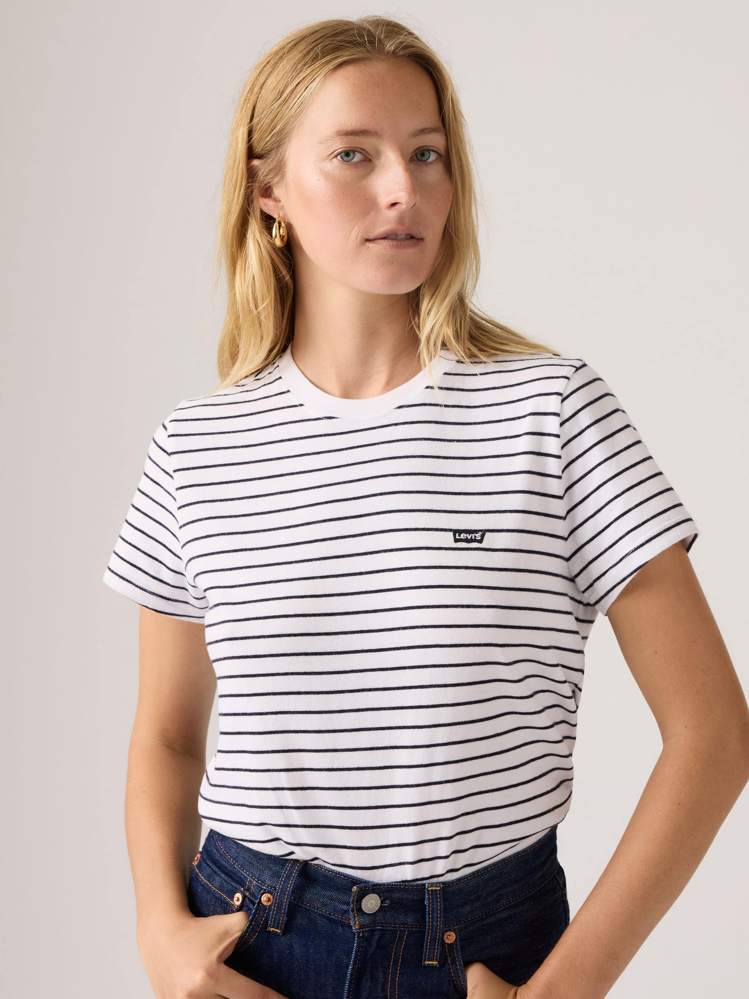 Favorite Cotton Tee Hm In Golf Course Stripe