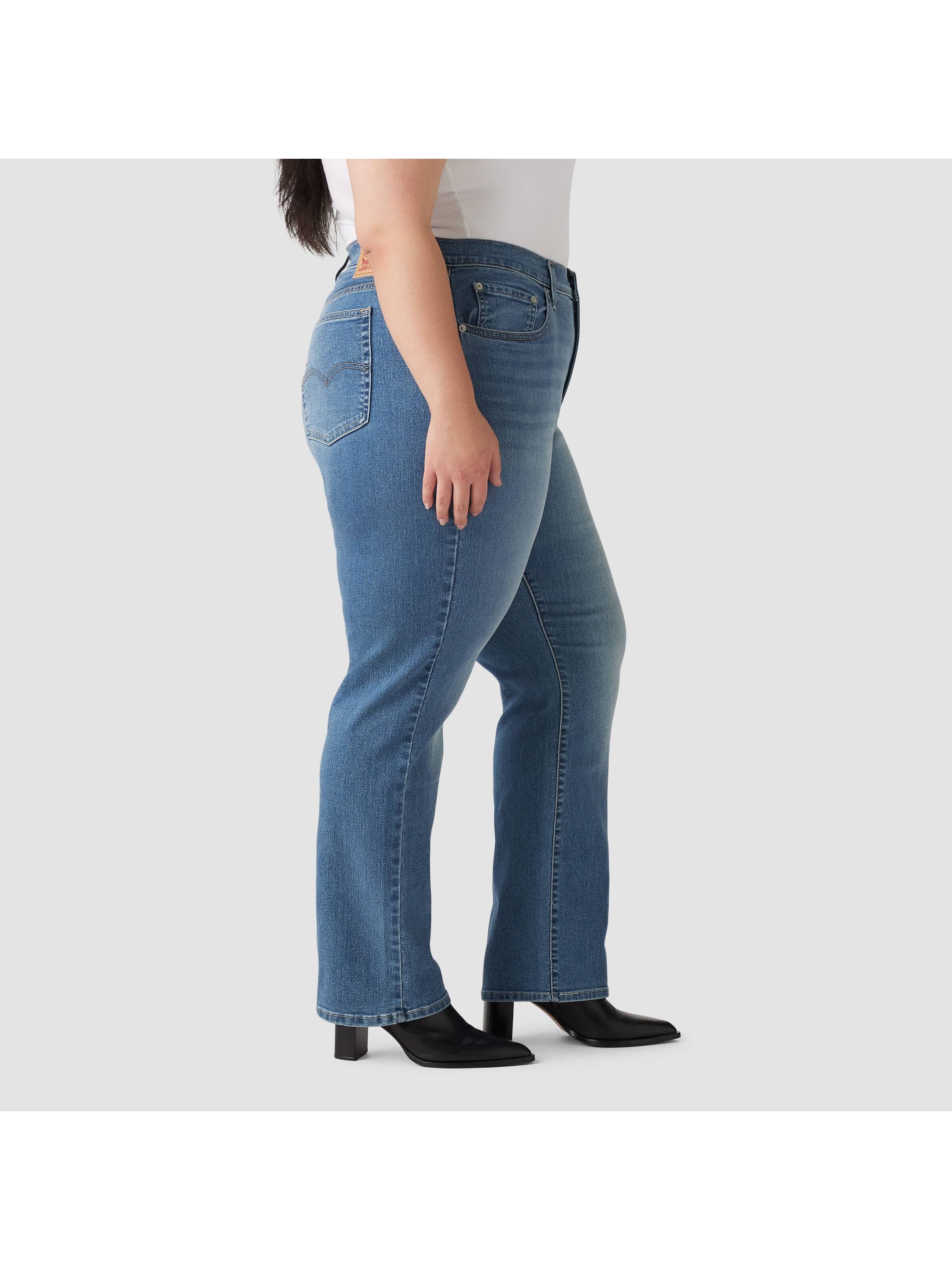 Curve 724 Straight Indigo Jean In Mid Blue