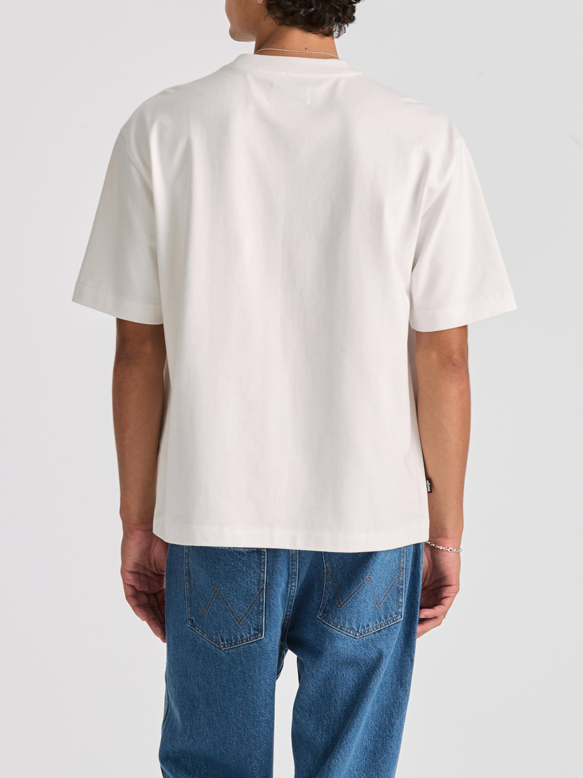 Scratch Boxcar Tee In White