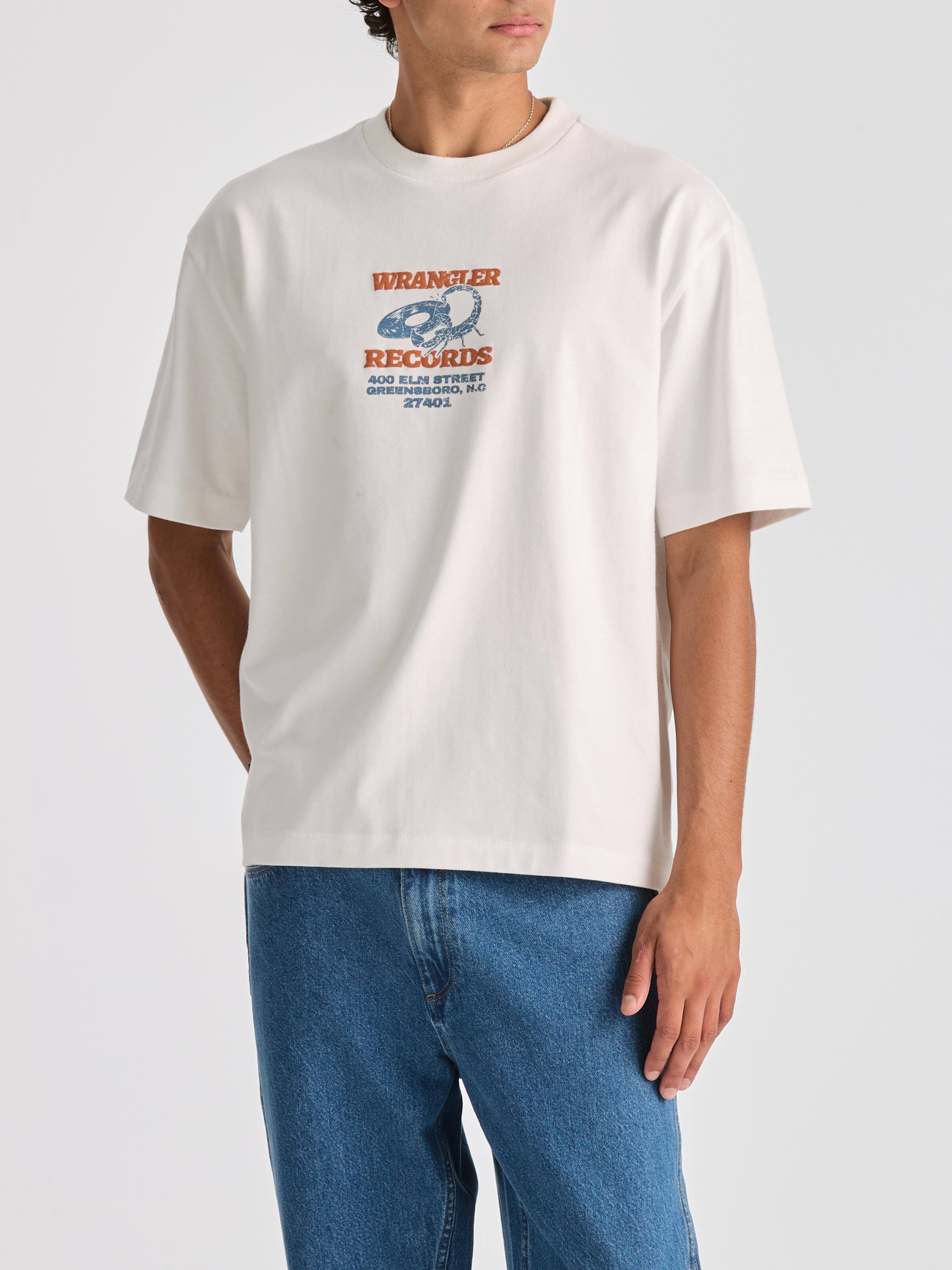 Scratch Boxcar Tee In White