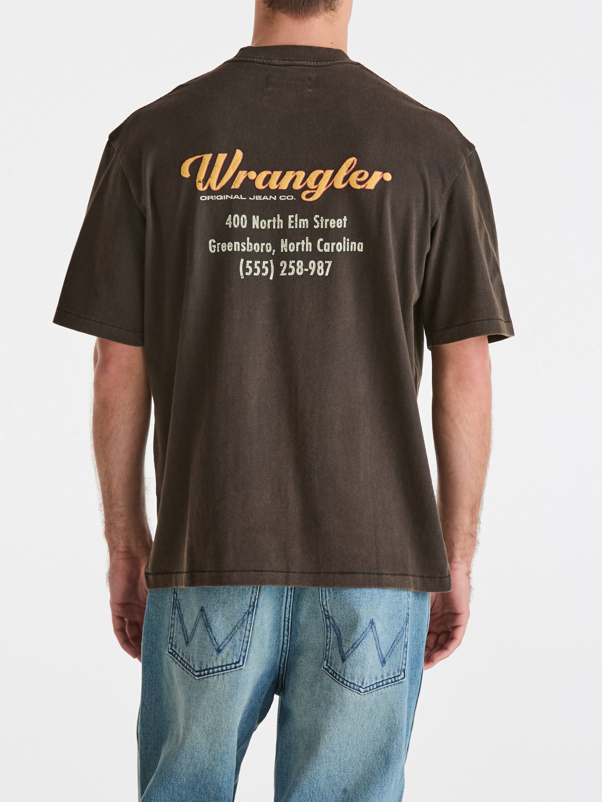 North Elm Slacker Tee In Worn Black
