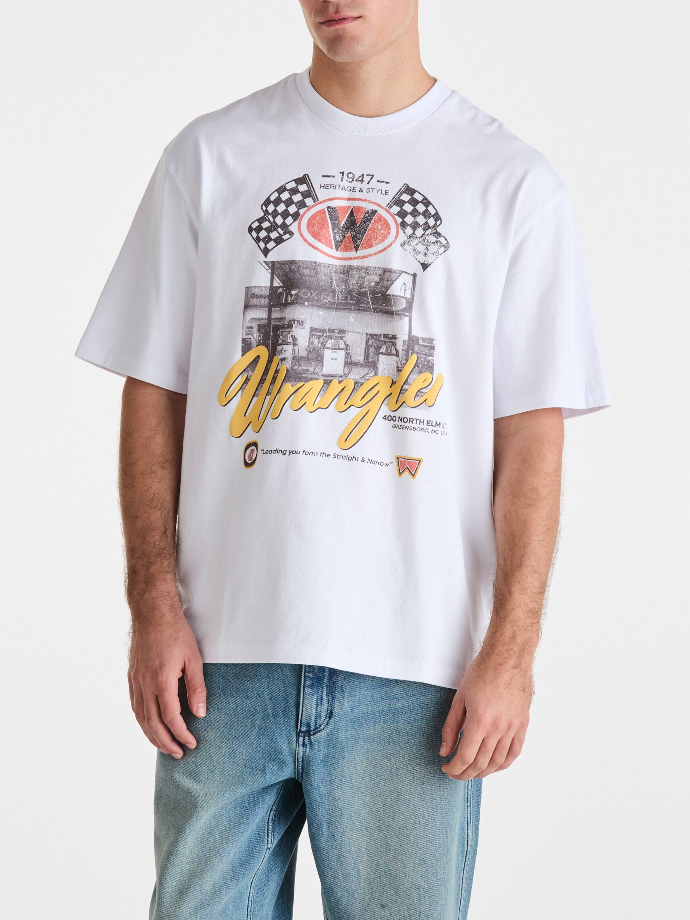 All Gas Slacker Tee In White