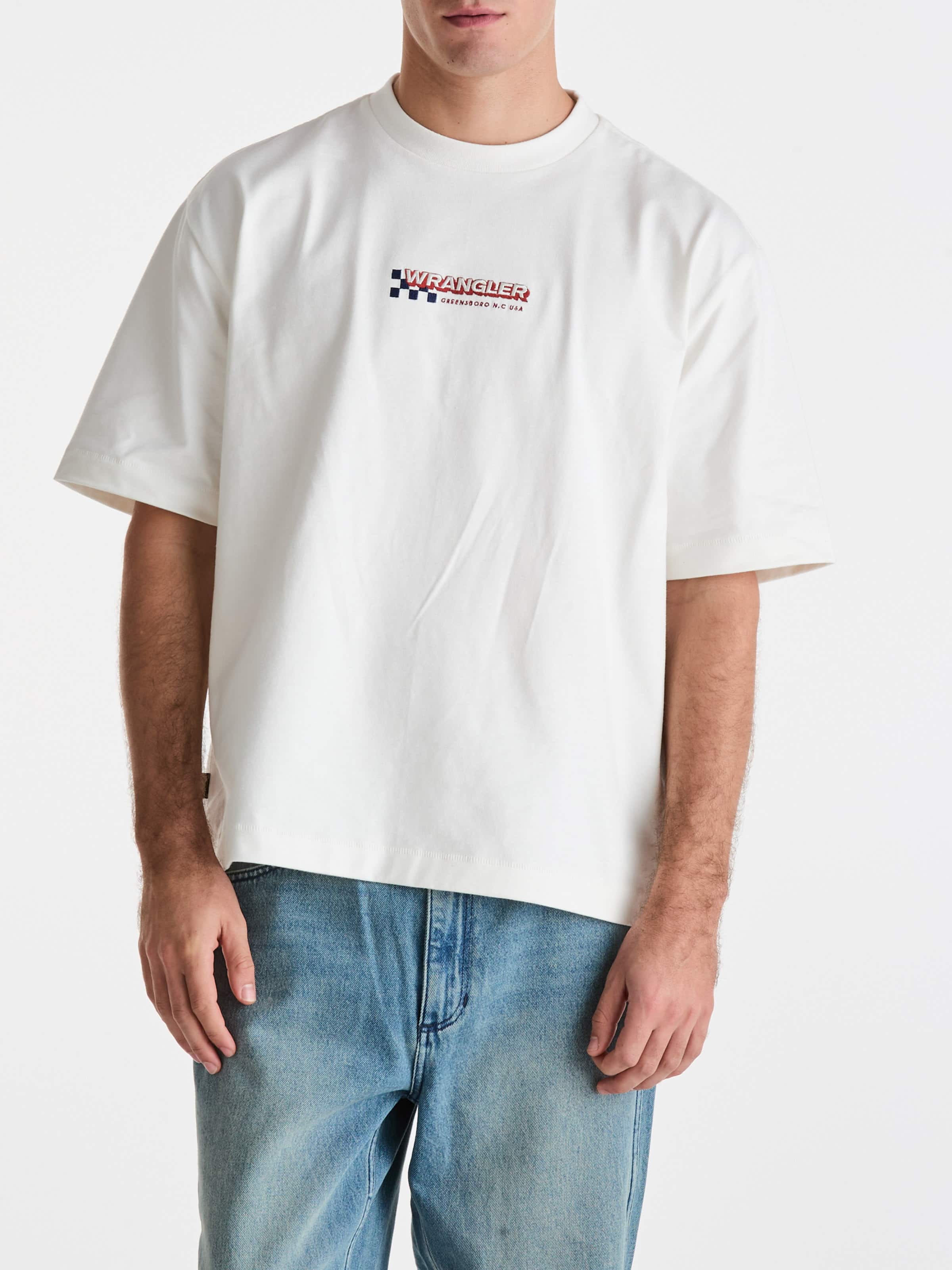 Finish Boxcar Tee In Vintage White