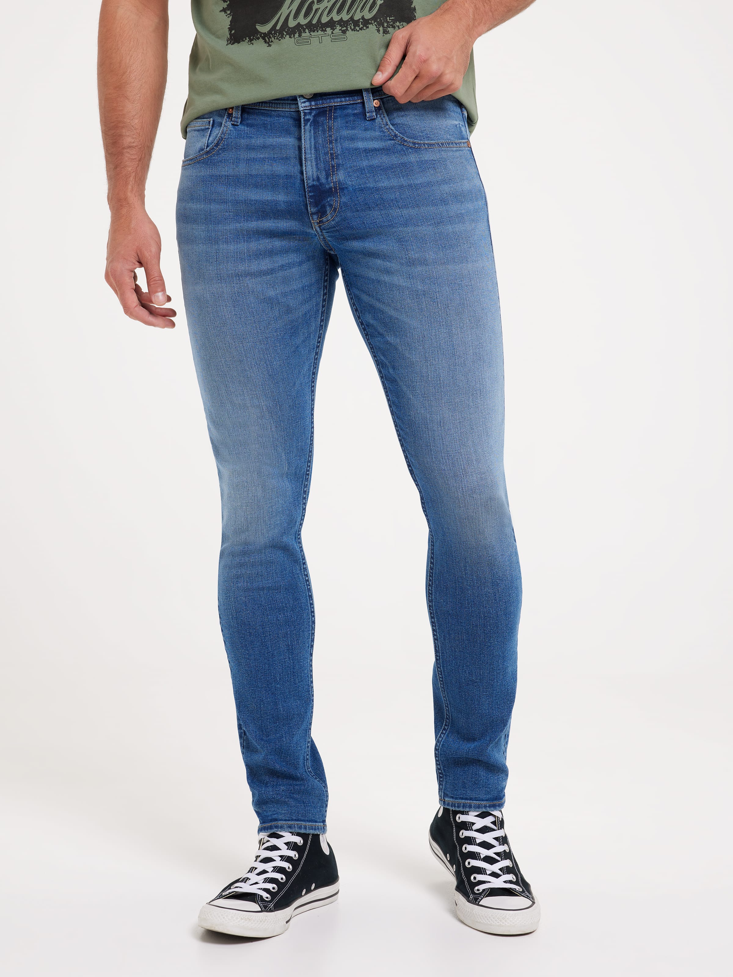 Stretch Skinny Tapered Leg Jean