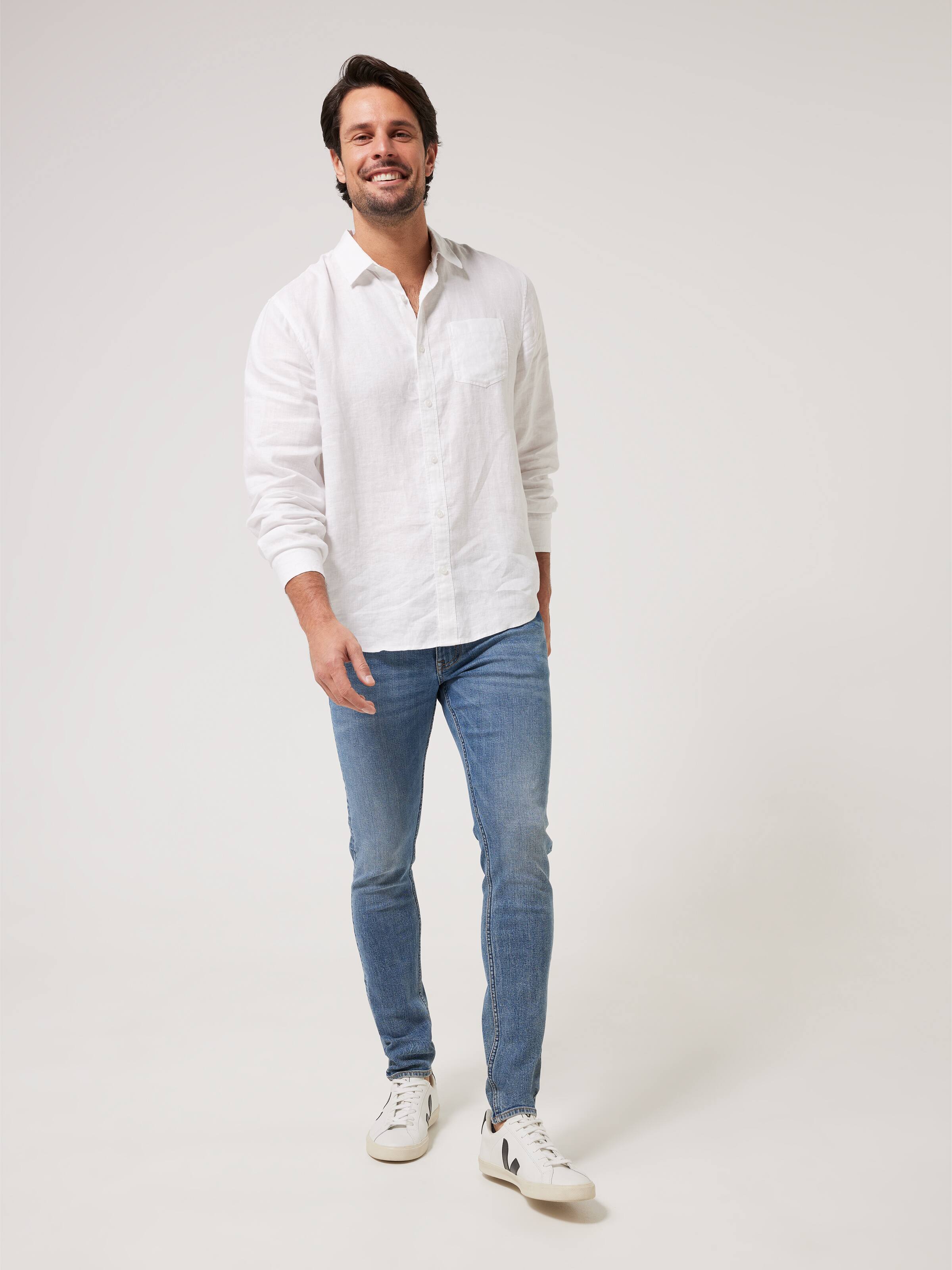Stretch Skinny Tapered Leg Jean