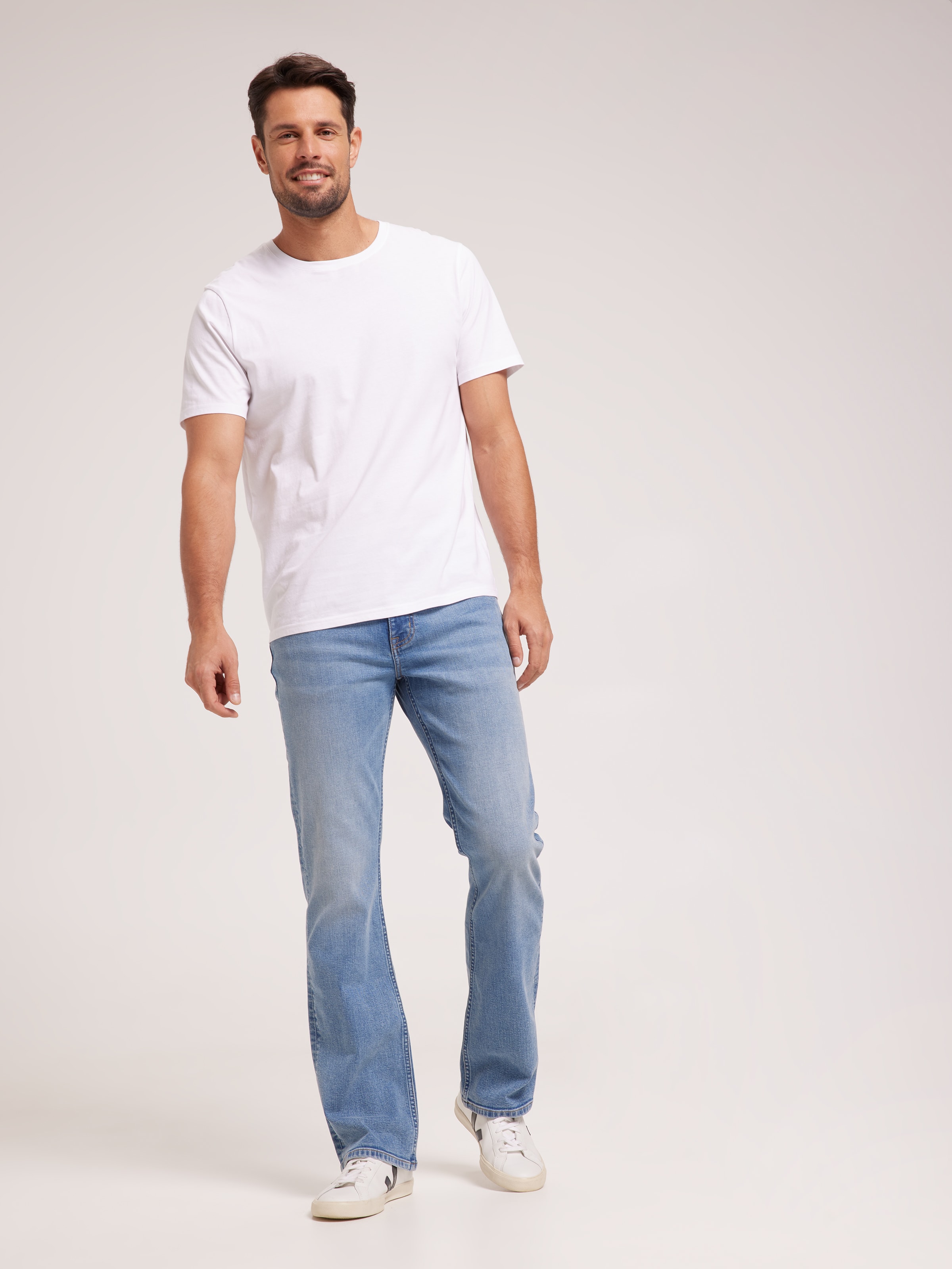 Tin Haul Men's Regular Joe Fit Light Wash Bootcut Jeans Indigo 28 LNG US at   Men's Clothing store