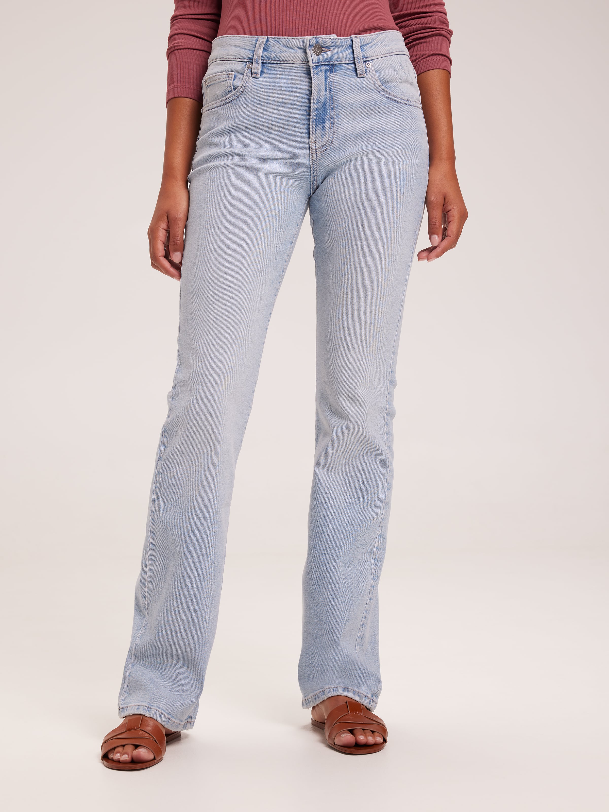 Size 14 Long Pants for Women Women's Jeans Micro Flare Pants Middle Waist  Jeans, Light Blue, Large : : Clothing, Shoes & Accessories