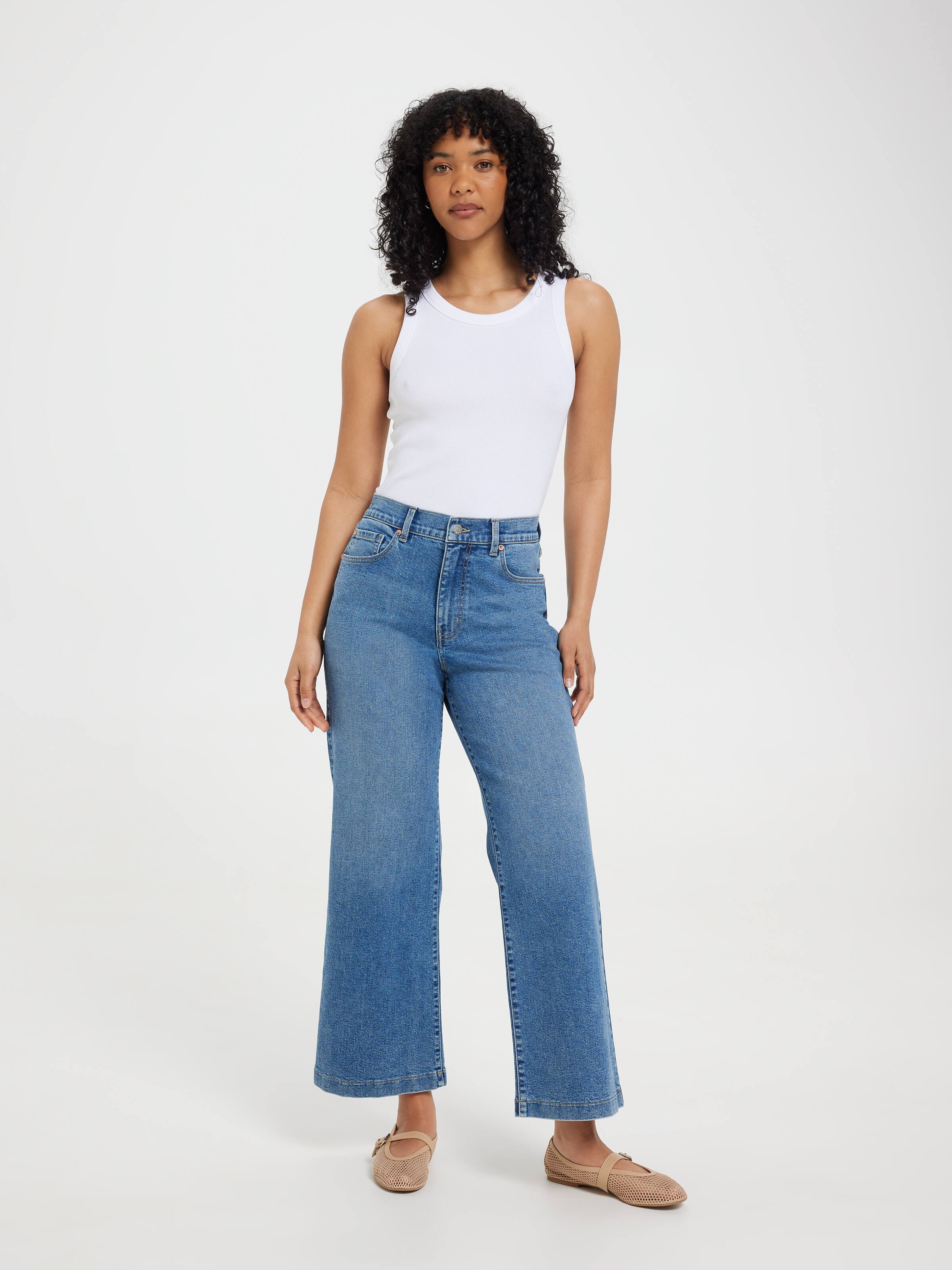 Originals Hr Adj Waist Fwrd Seam Wide Ankle